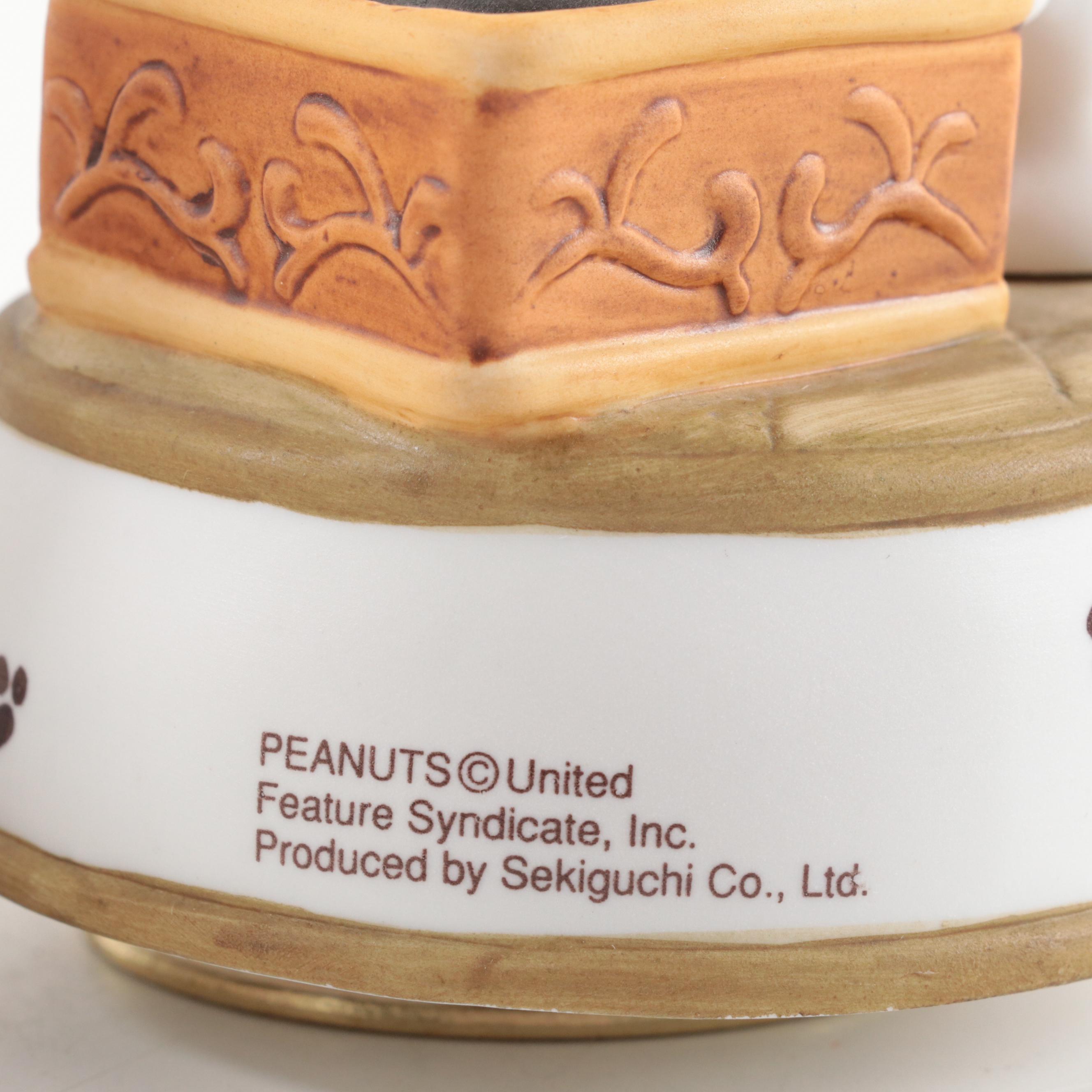 Sekiguchi "Snoopy" Peanuts Porcelain Musical Figurines