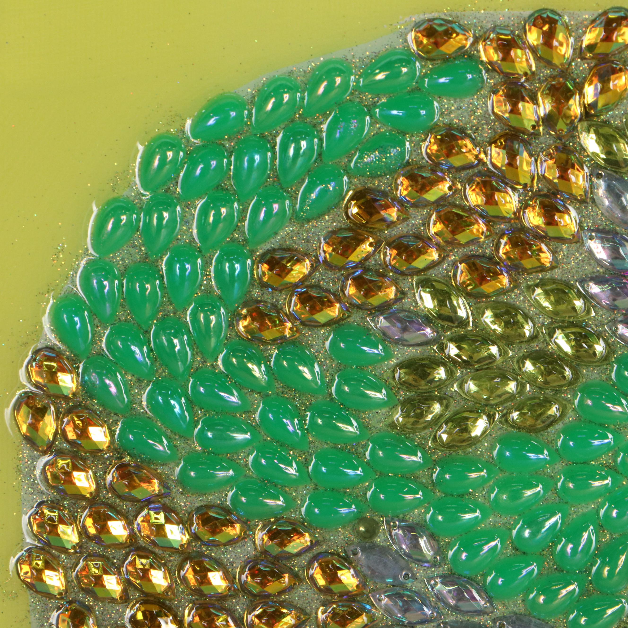 Ashley Longshore Mixed Media Painting of Audrey Hepburn