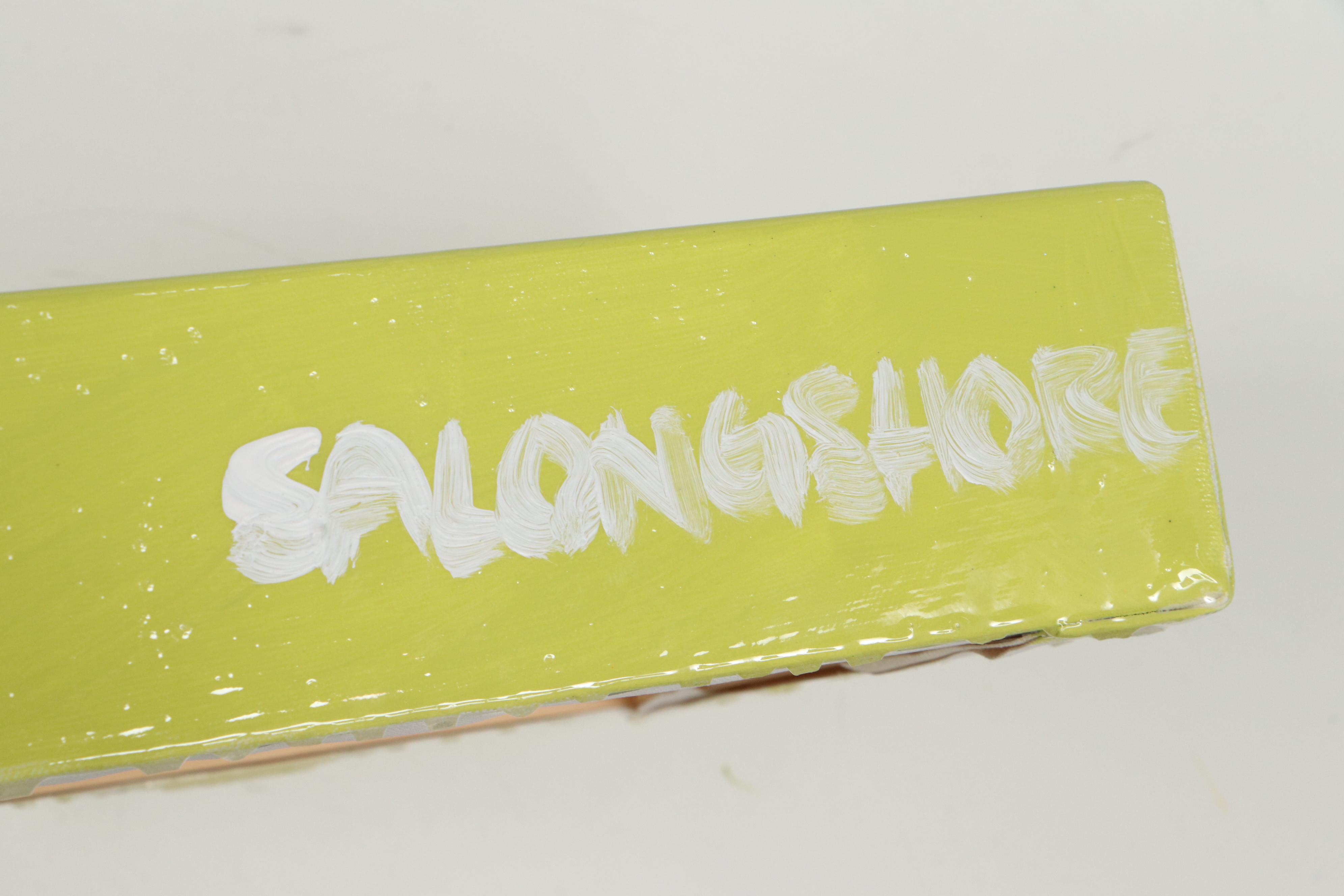 Ashley Longshore Mixed Media Painting of Audrey Hepburn