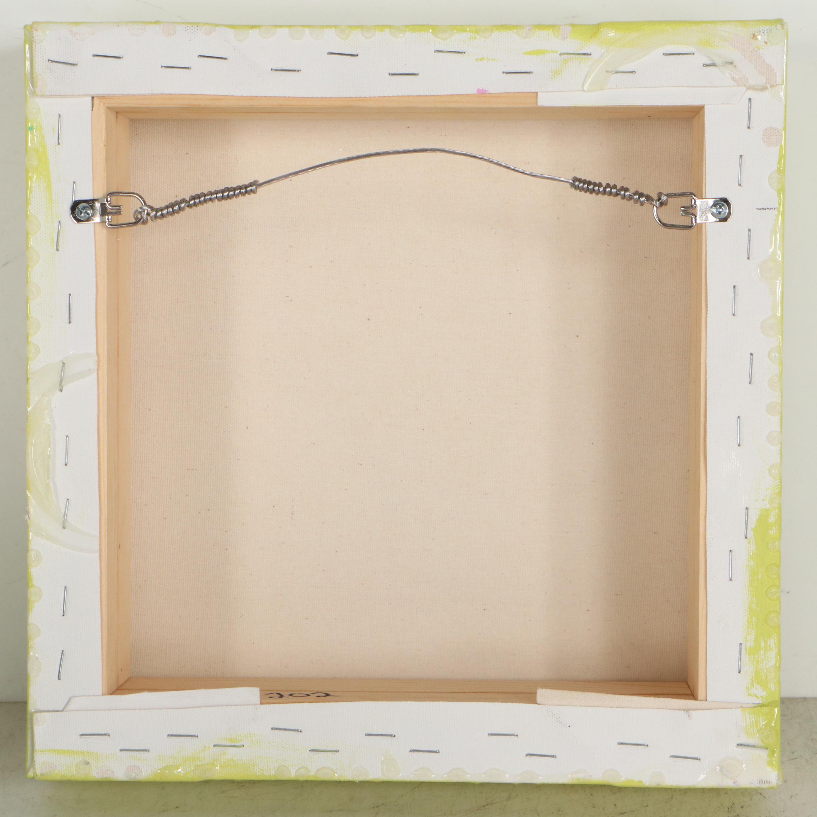 Ashley Longshore Mixed Media Painting of Audrey Hepburn