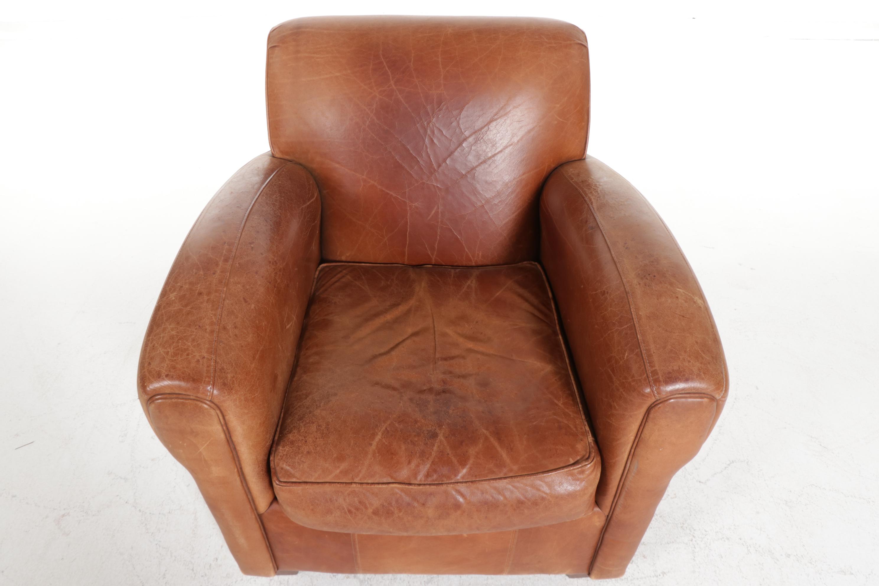 Bauhaus Leather Club Chair, Late 20th to 21st Century