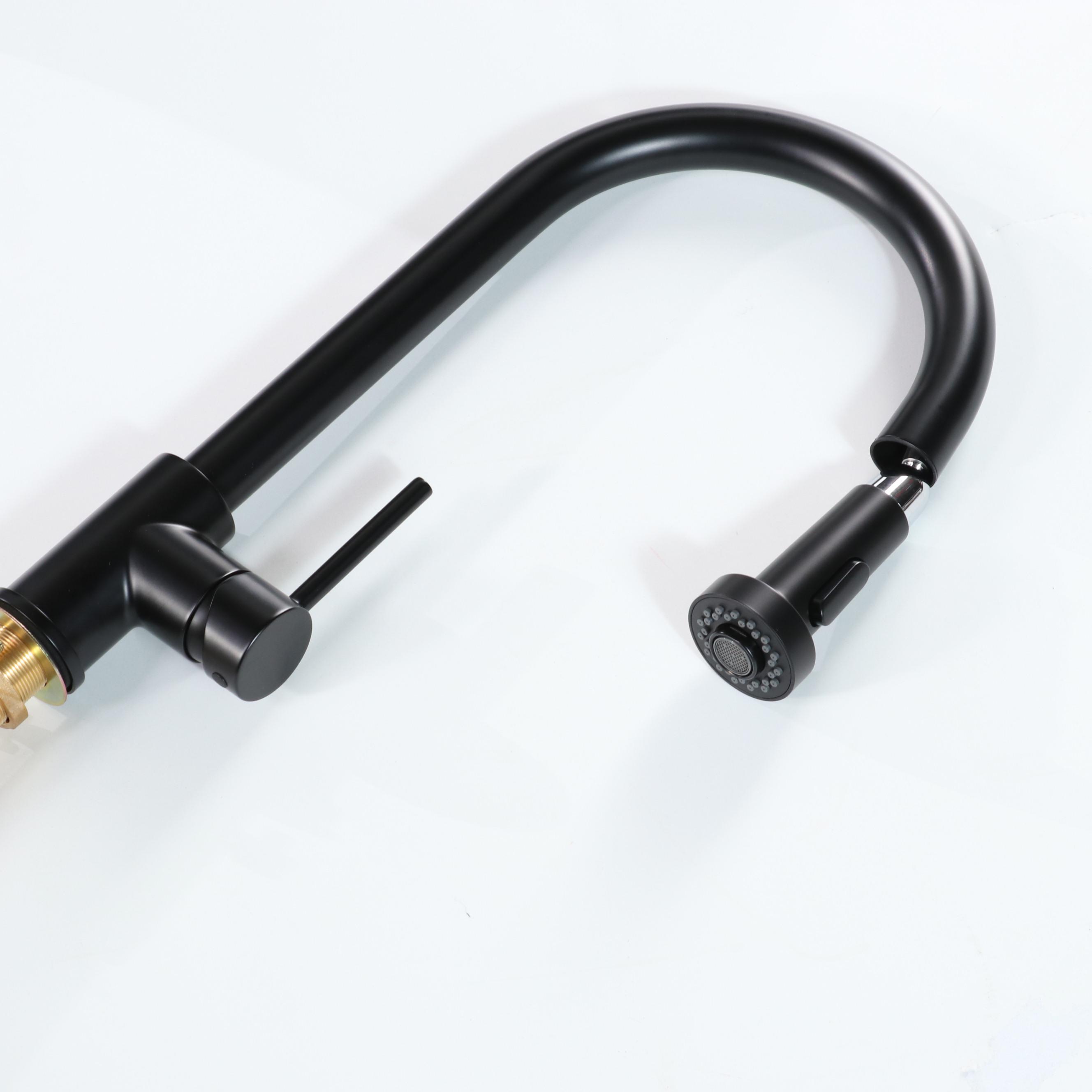 Stainless Steel Farmhouse Sink and Matte Black Pull-Down Kitchen Faucet