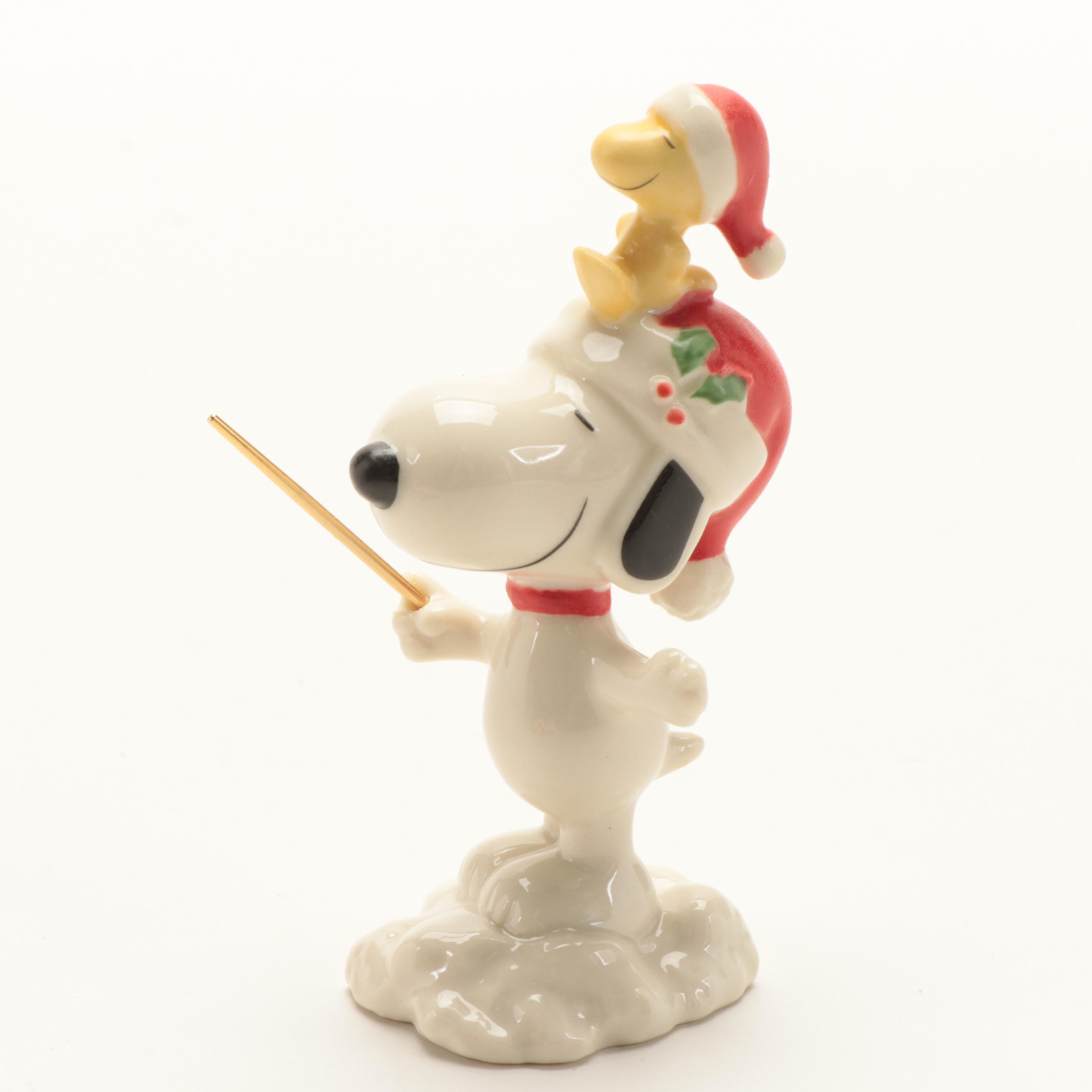 Lenox Bone China "Peanuts Christmas Caroling" Figurines, 2012
