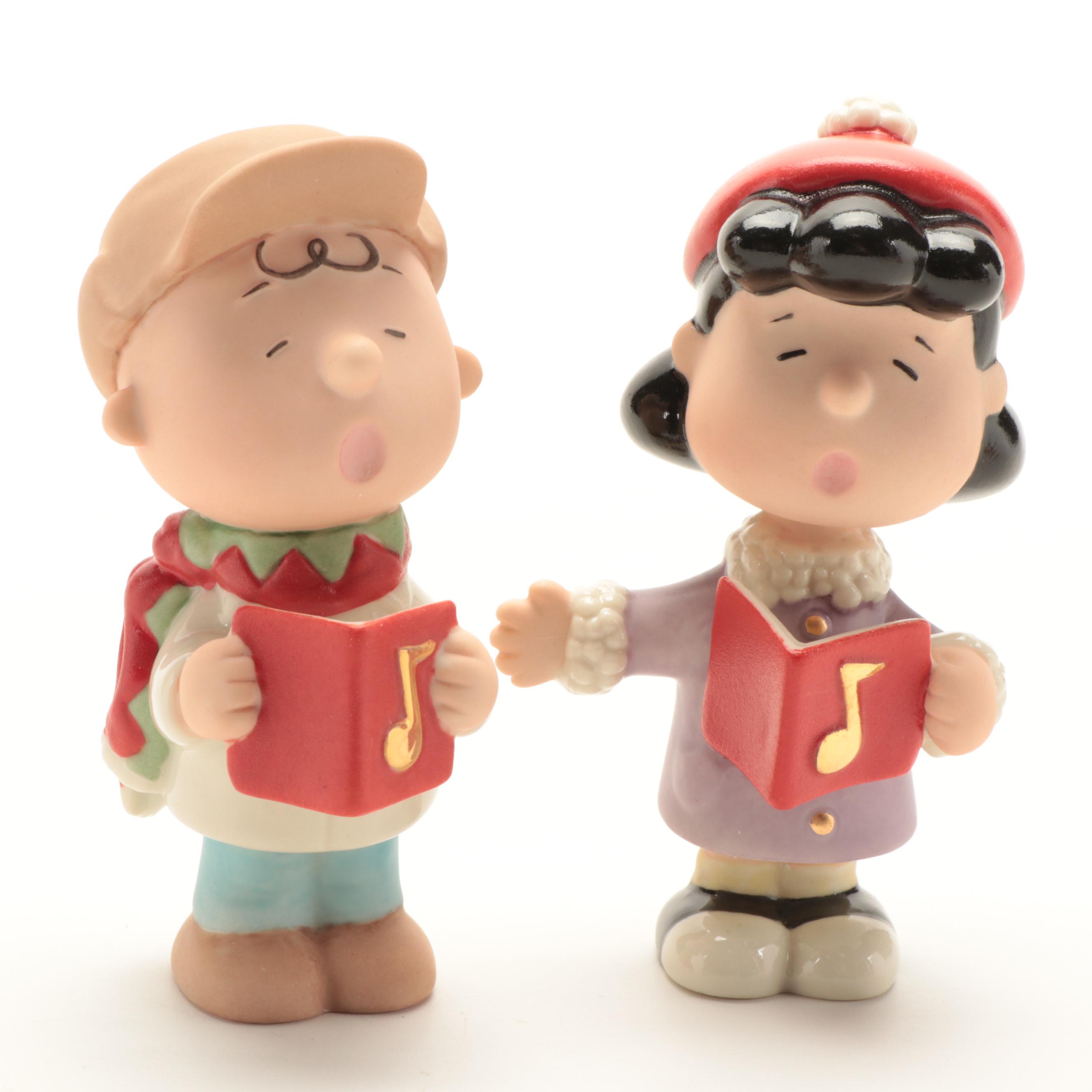 Lenox Bone China "Peanuts Christmas Caroling" Figurines, 2012