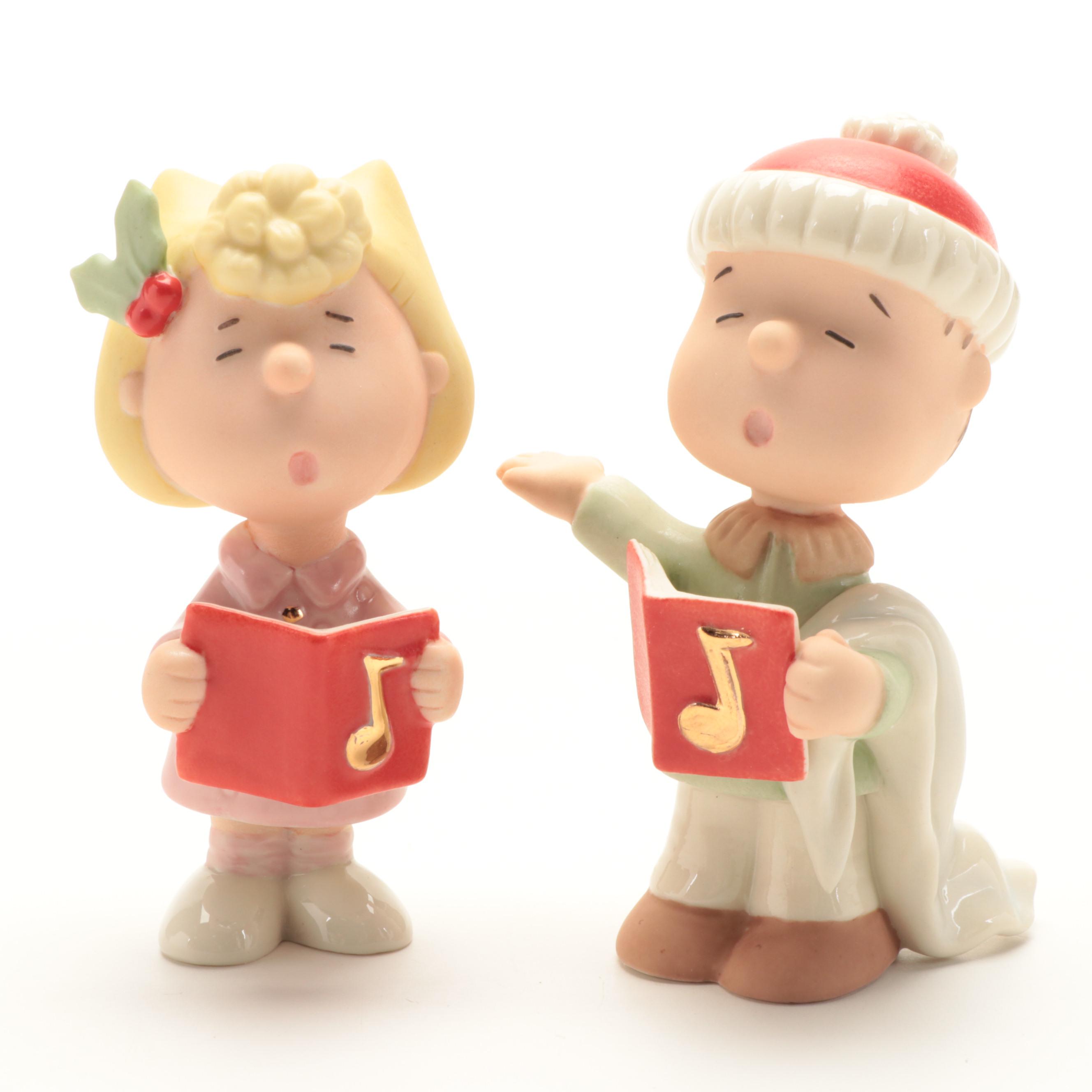 Lenox Bone China "Peanuts Christmas Caroling" Figurines, 2012