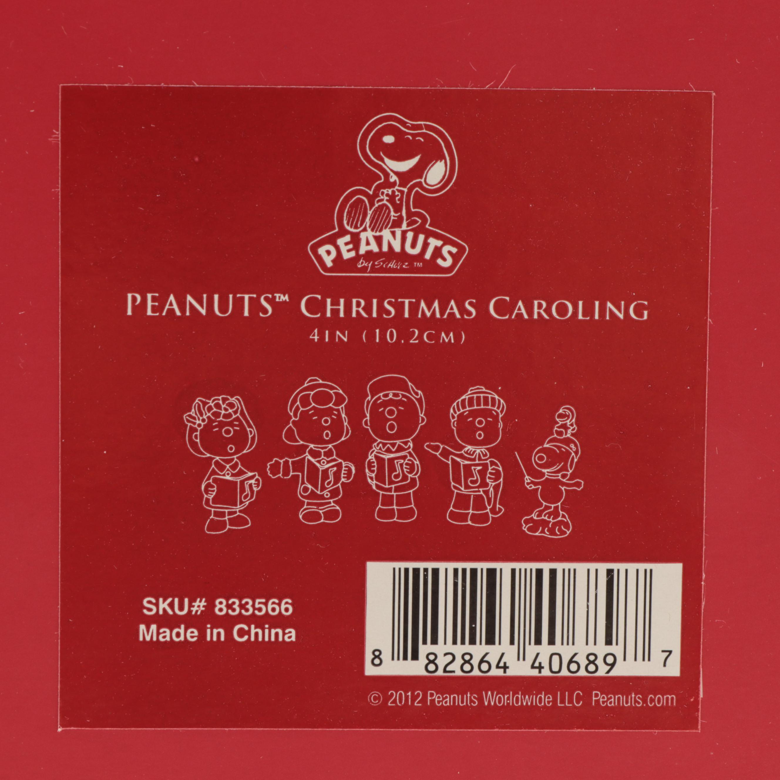 Lenox Bone China "Peanuts Christmas Caroling" Figurines, 2012