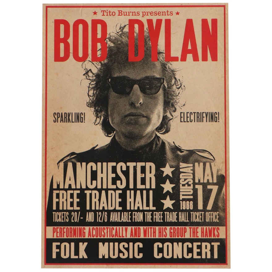 Bob Dylan Offset Lithograph Concert Poster