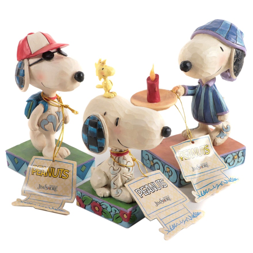 Jim Shore for Enesco "My Best Friend" and Other Peanuts Figurines