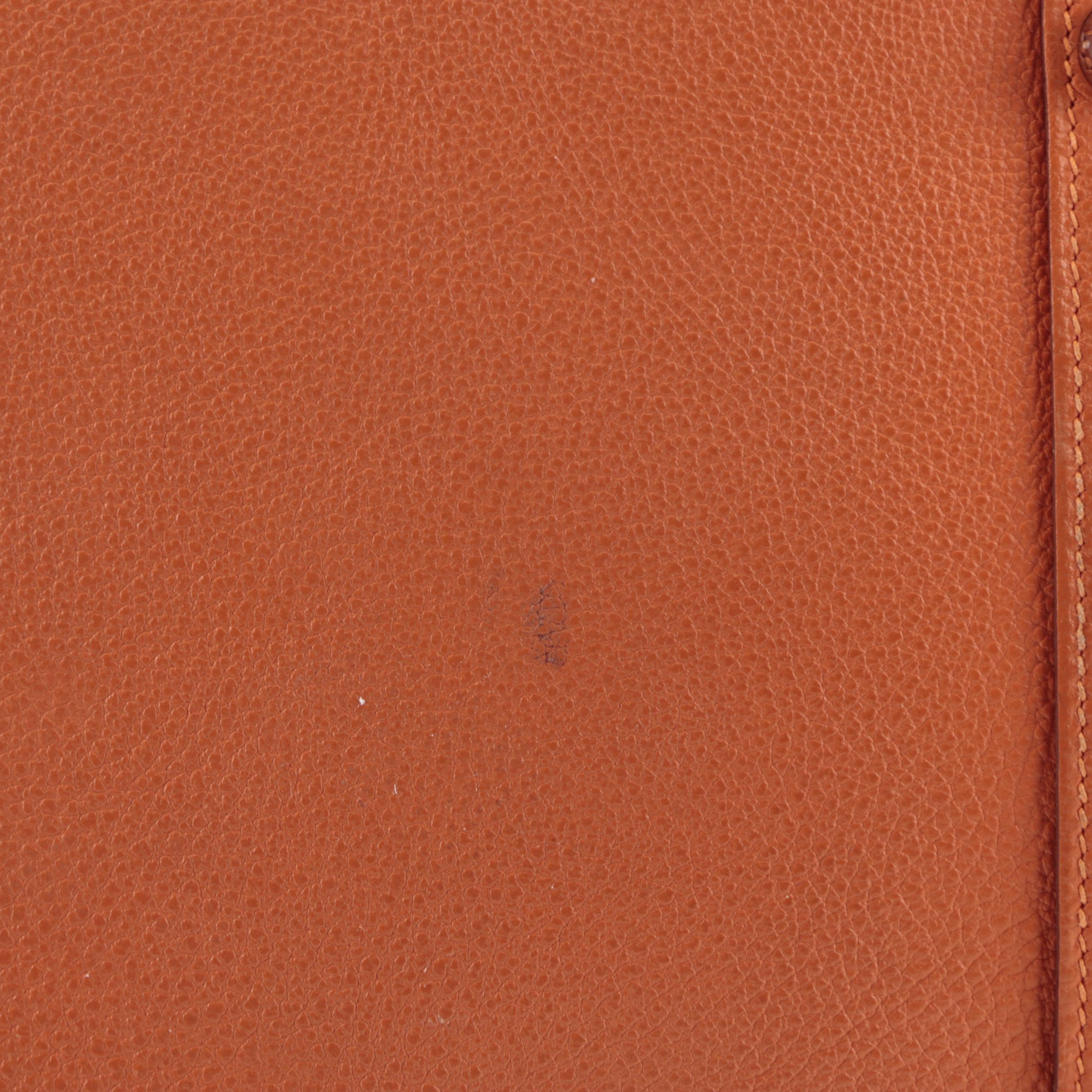 Hermès Birkin 35 Satchel in Orange Togo Leather and Palladium Plated Hardware