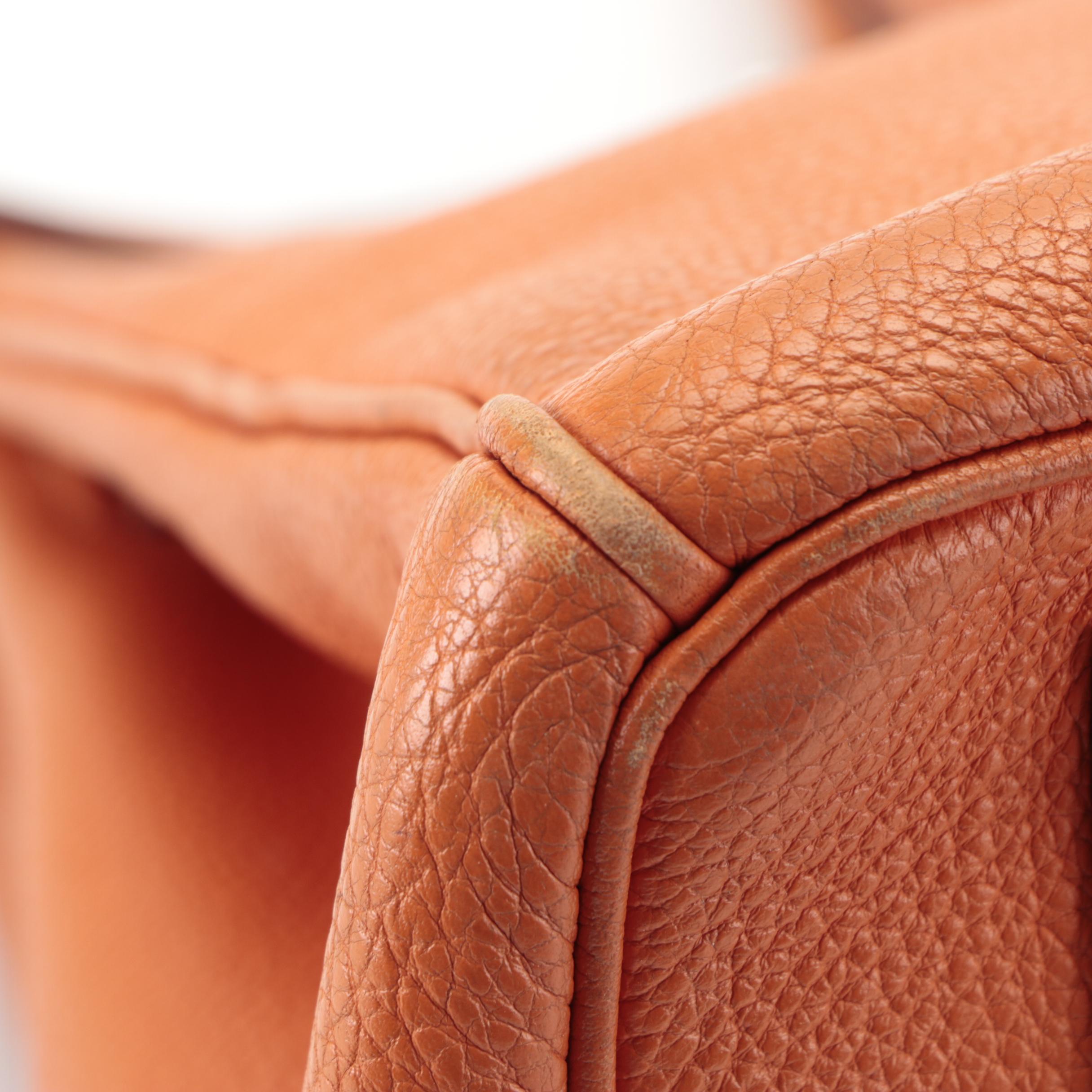 Hermès Birkin 35 Satchel in Orange Togo Leather and Palladium Plated Hardware