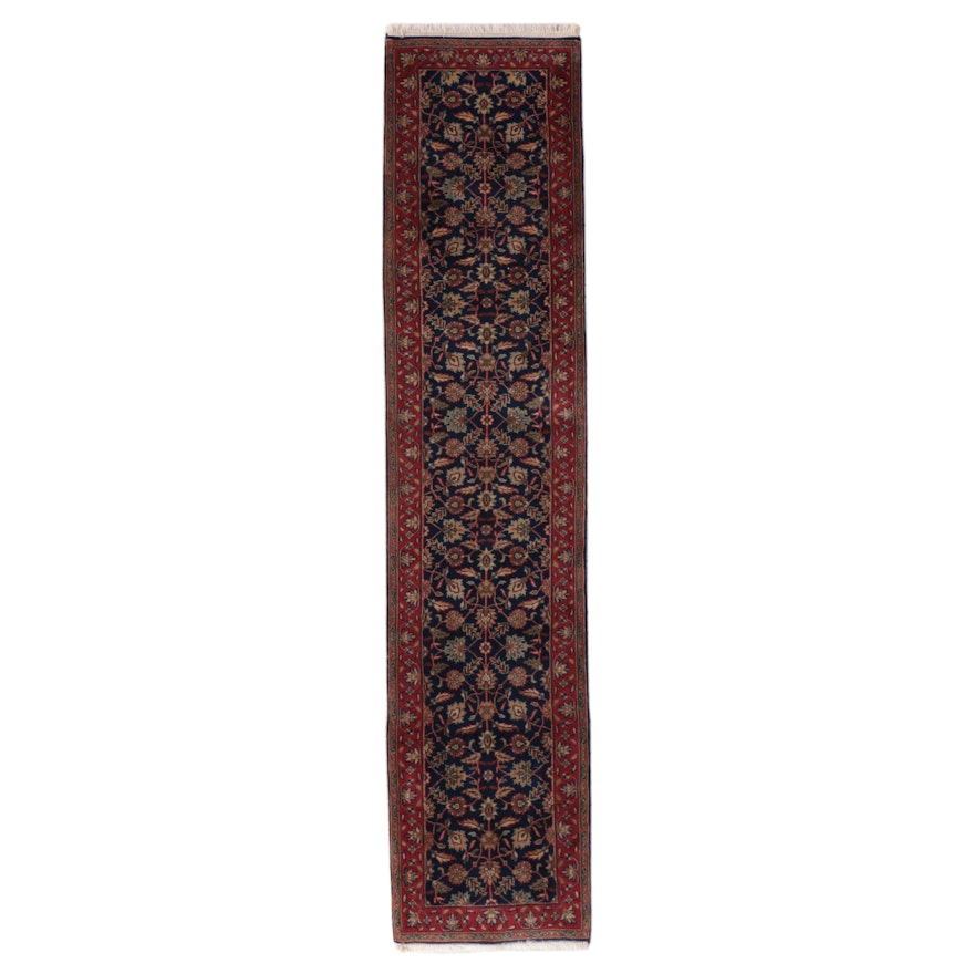 2'6 x 12' Hand-Knotted Indo-Persian Veramin Carpet Runner