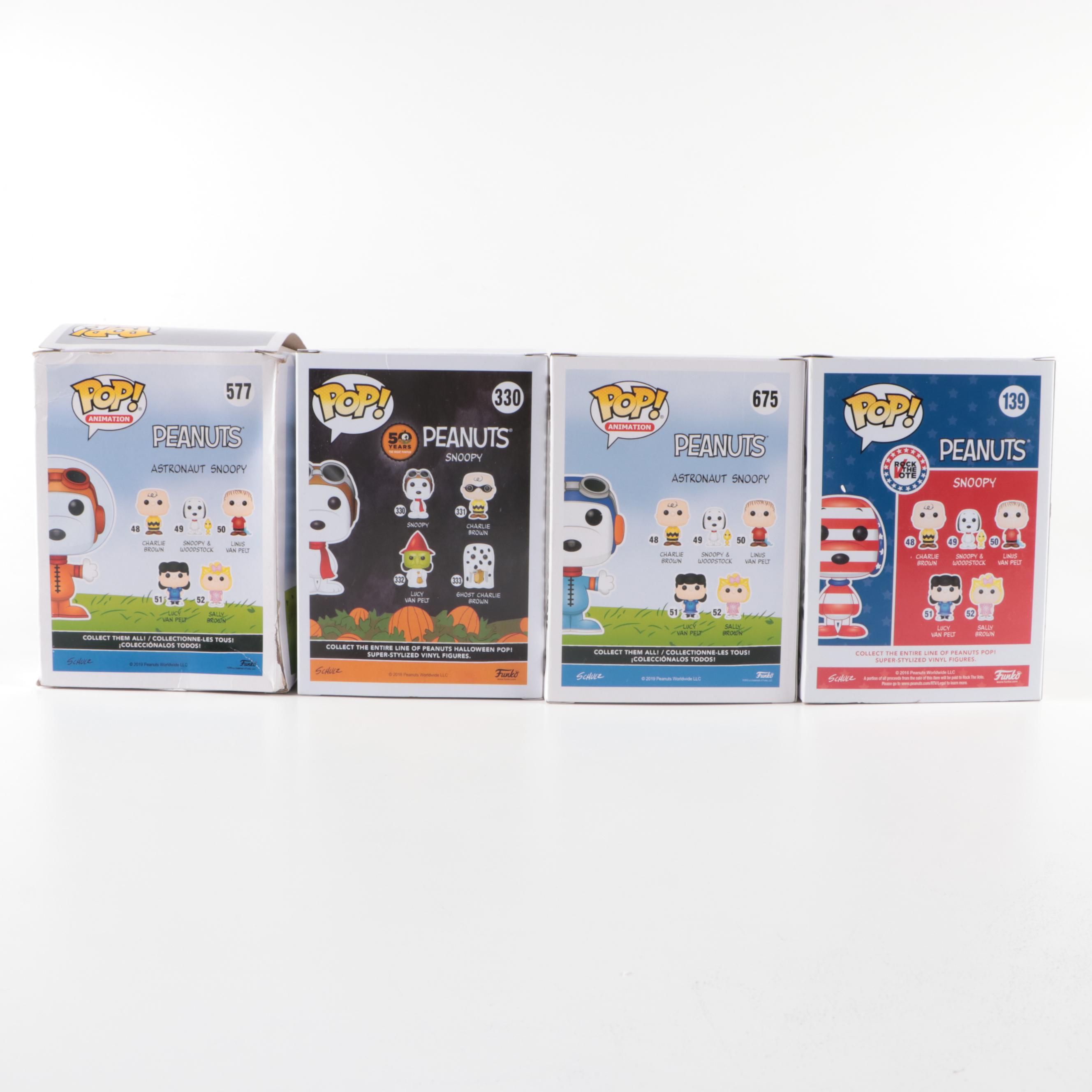 Funko Pop! Peanuts Snoopy and Astronaut Snoopy Vinyl Figurines