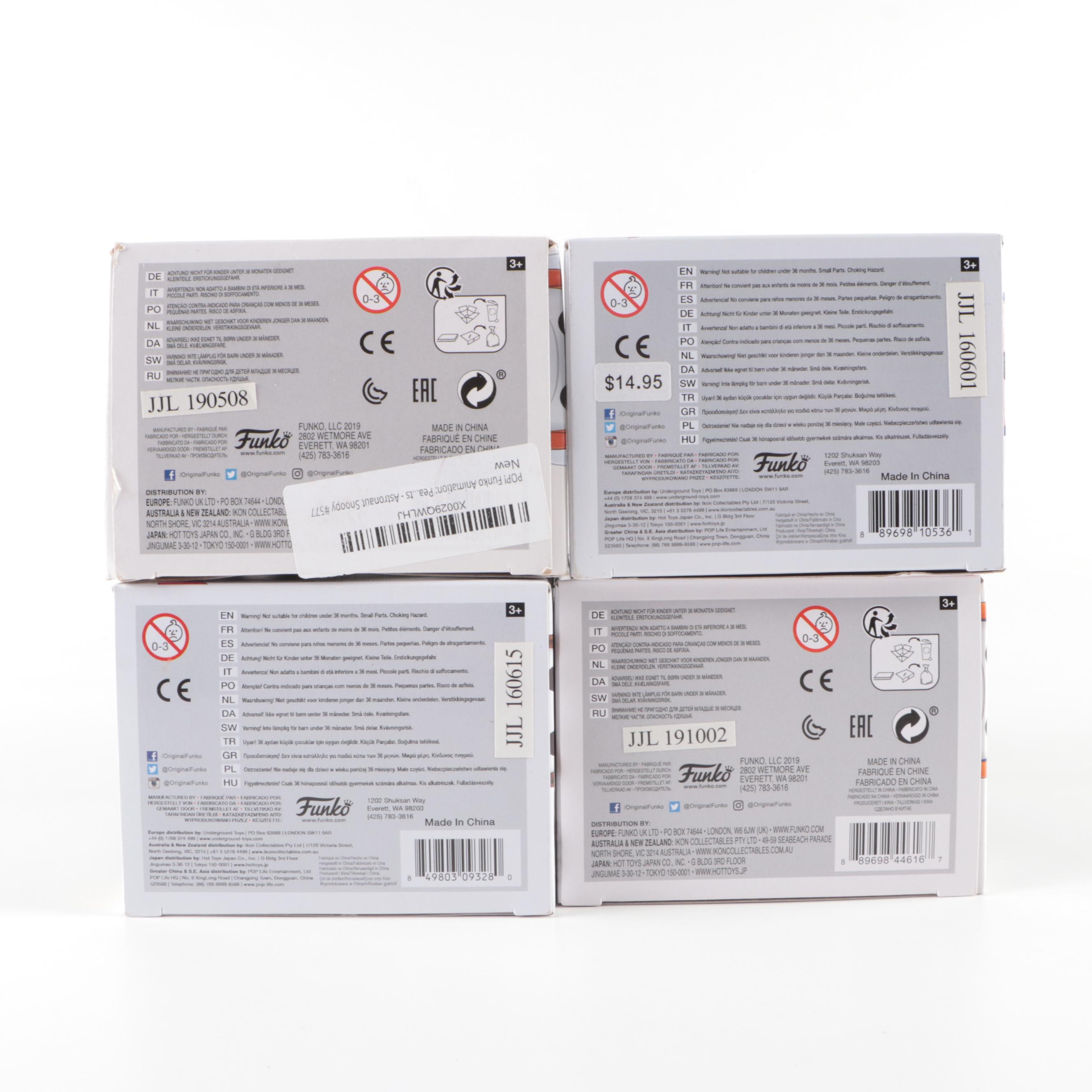 Funko Pop! Peanuts Snoopy and Astronaut Snoopy Vinyl Figurines