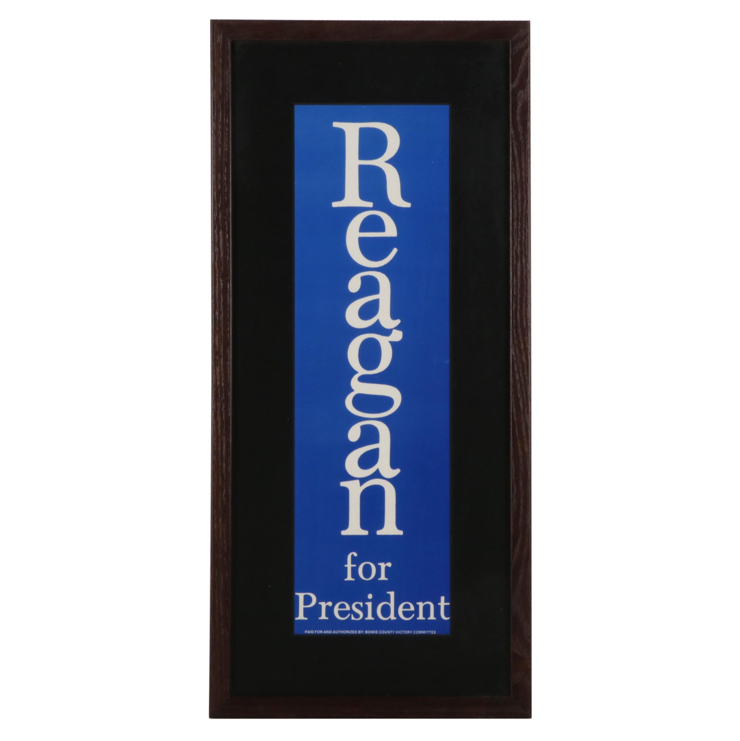 Ronald Reagan Lithograph Presidential Campaign Poster, Circa 1980