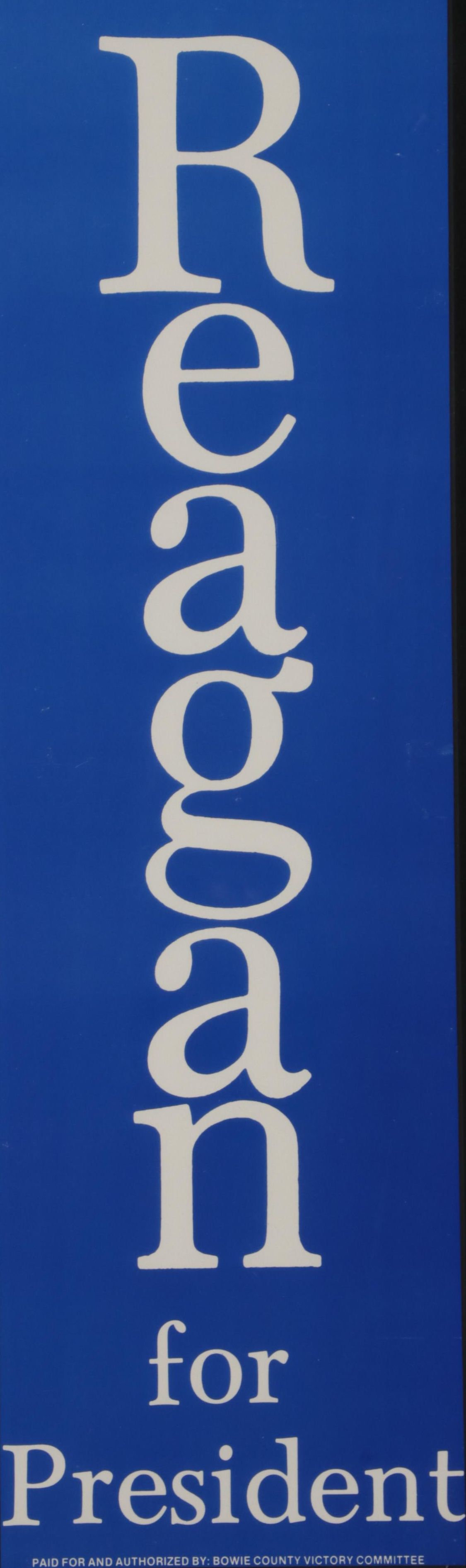 Ronald Reagan Lithograph Presidential Campaign Poster, Circa 1980