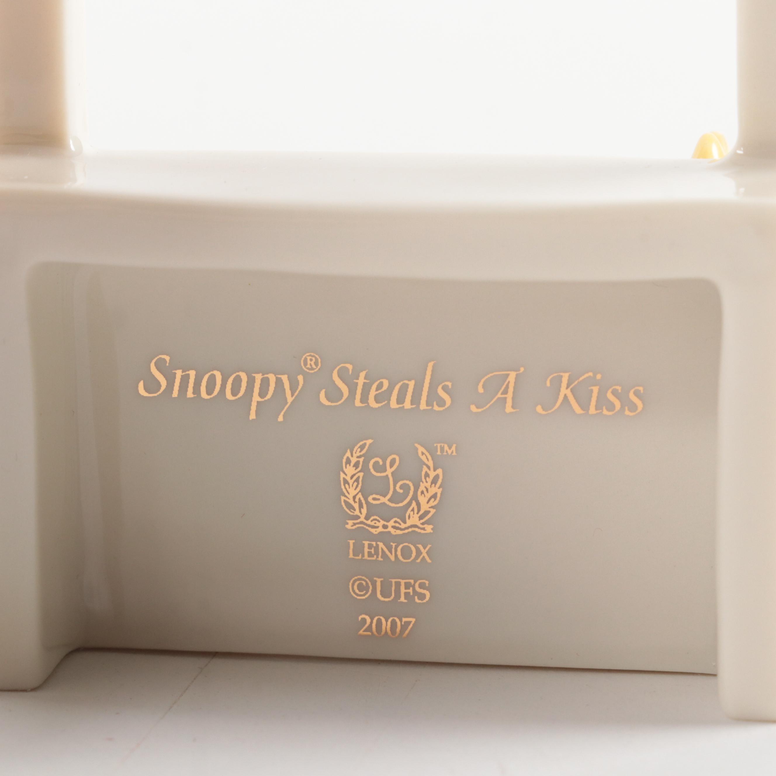 Lenox Peanuts Bone China "Snoopy Steals a Kiss" and Other Figurines