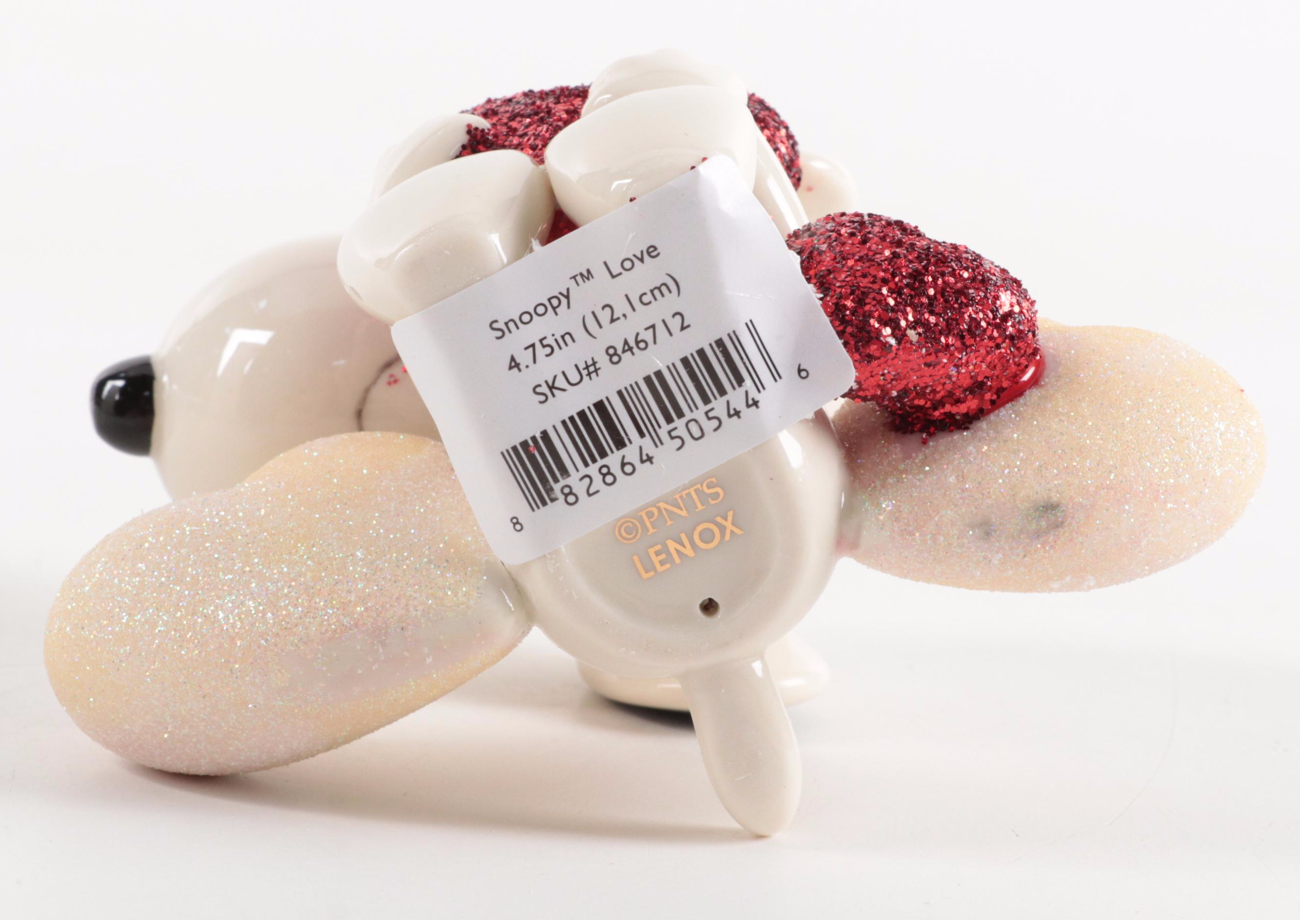 Lenox Peanuts Bone China "Snoopy Steals a Kiss" and Other Figurines