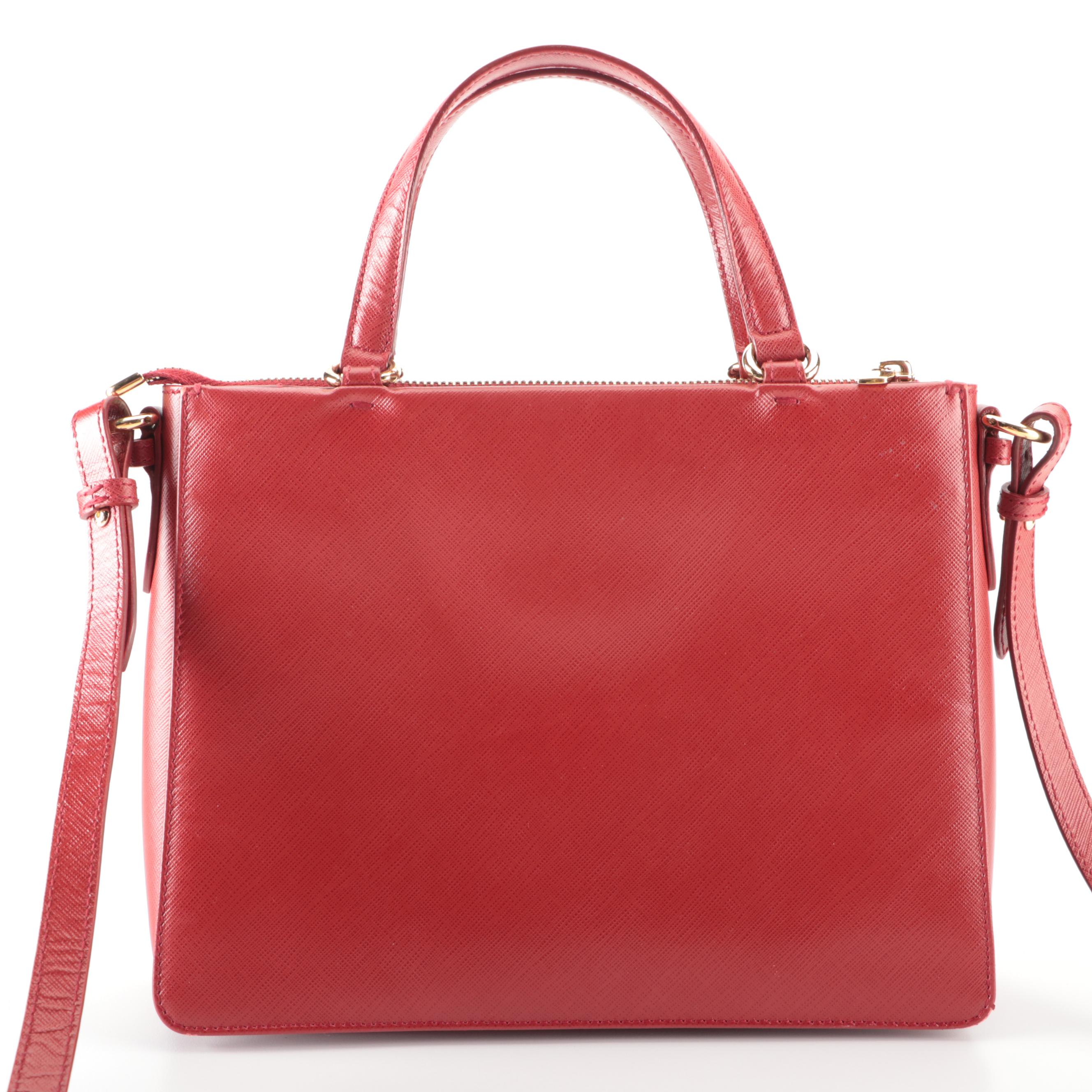 Salvatore Ferragamo Tracy Bow Tote Bag Small in Saffiano Leather