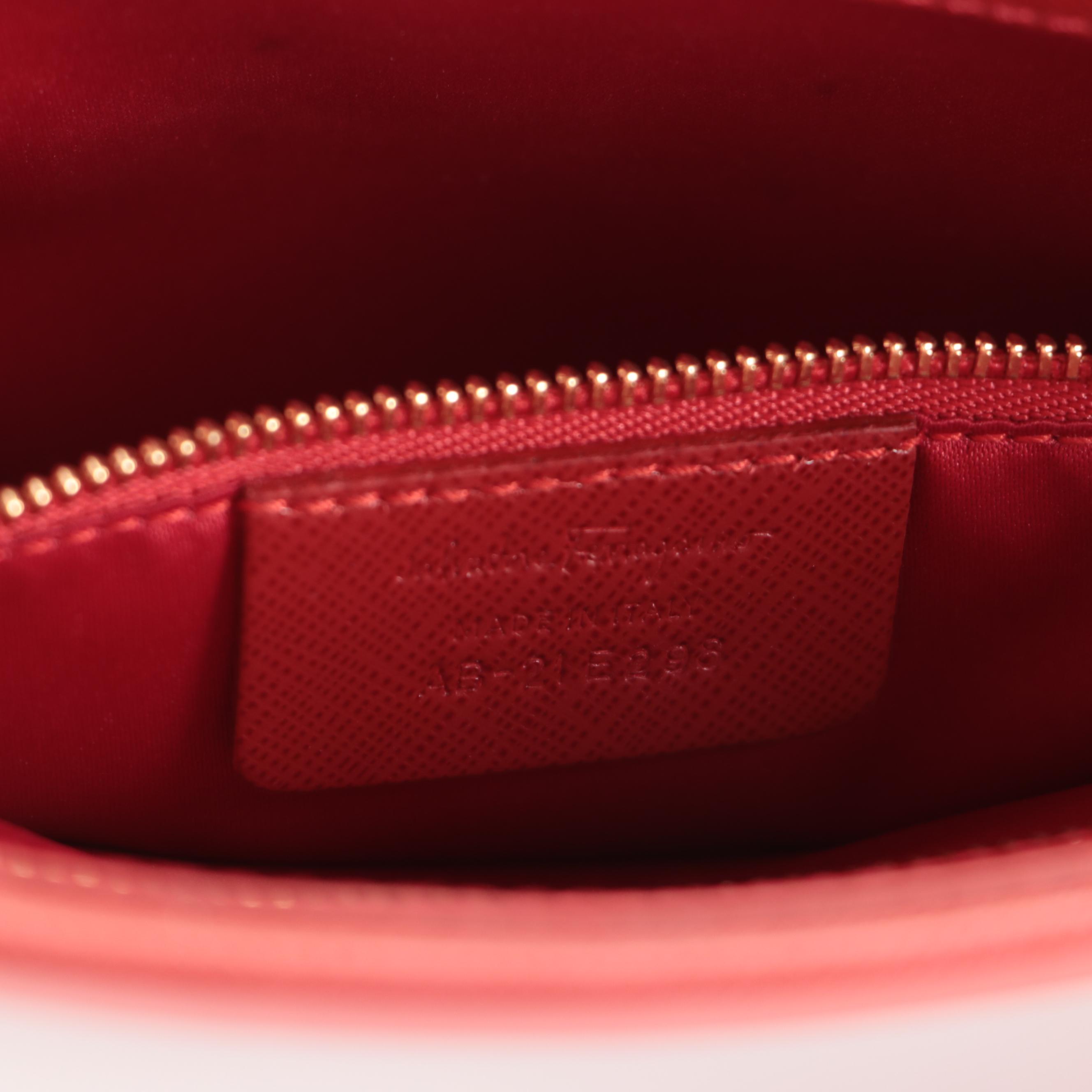 Salvatore Ferragamo Tracy Bow Tote Bag Small in Saffiano Leather