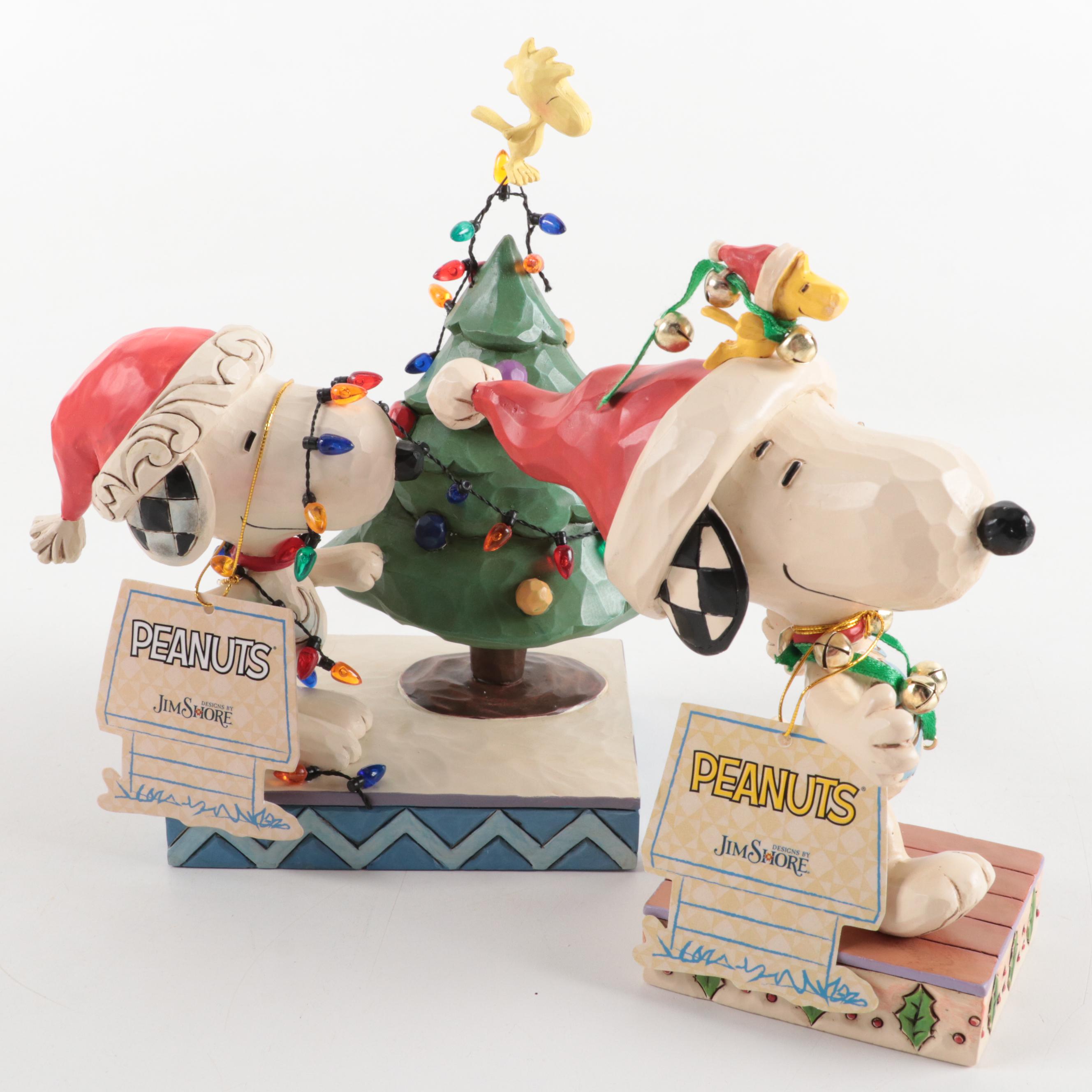 Jim Shore "Jingle Bell Buddies" and "Tangled Up in Christmas Joy" Figurines