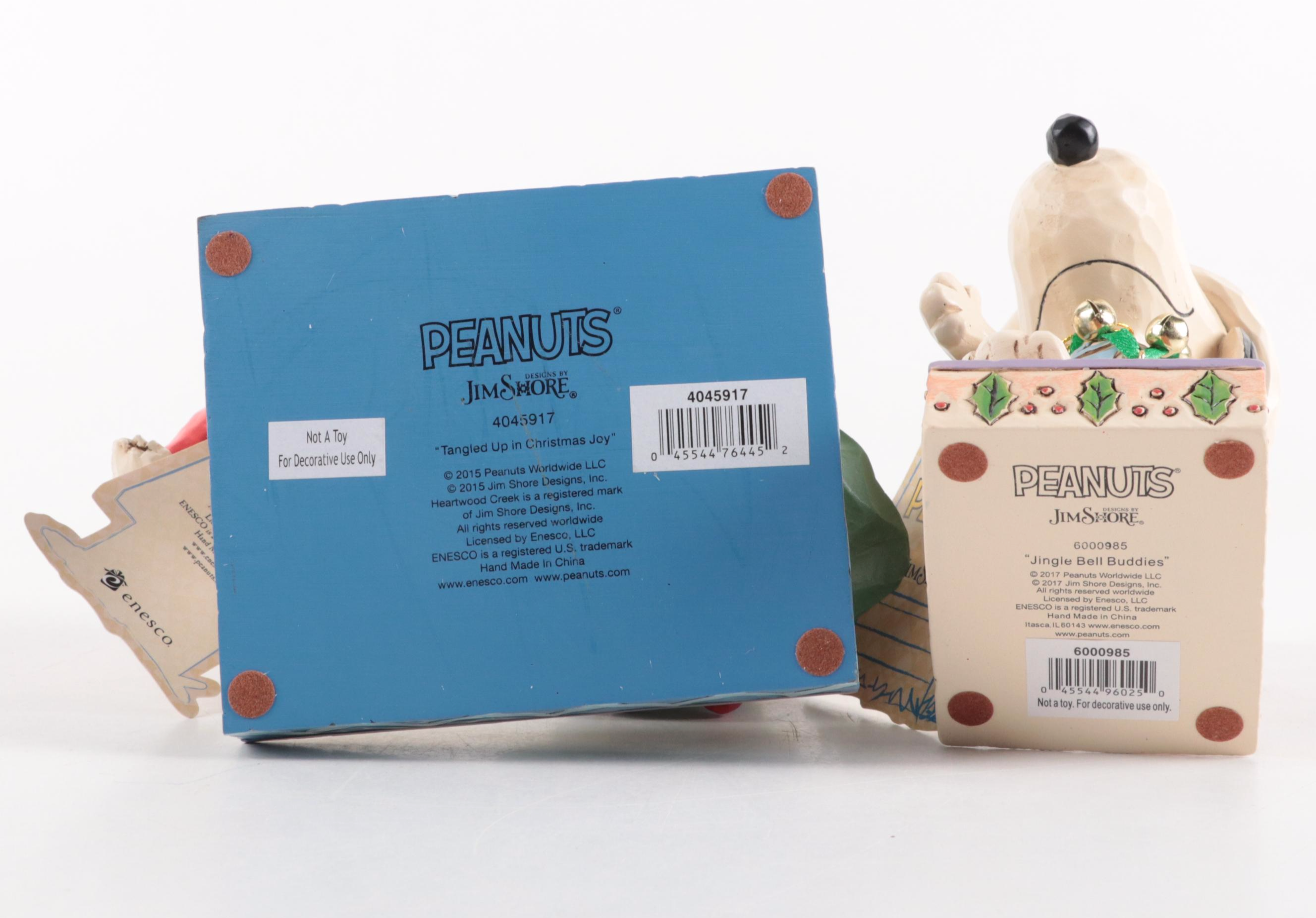 Jim Shore "Jingle Bell Buddies" and "Tangled Up in Christmas Joy" Figurines