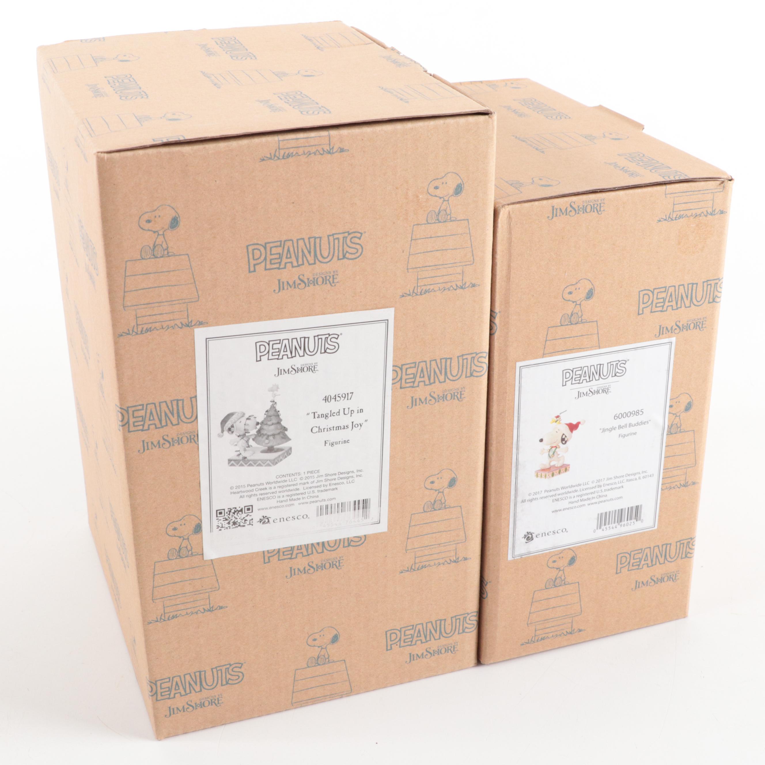 Jim Shore "Jingle Bell Buddies" and "Tangled Up in Christmas Joy" Figurines