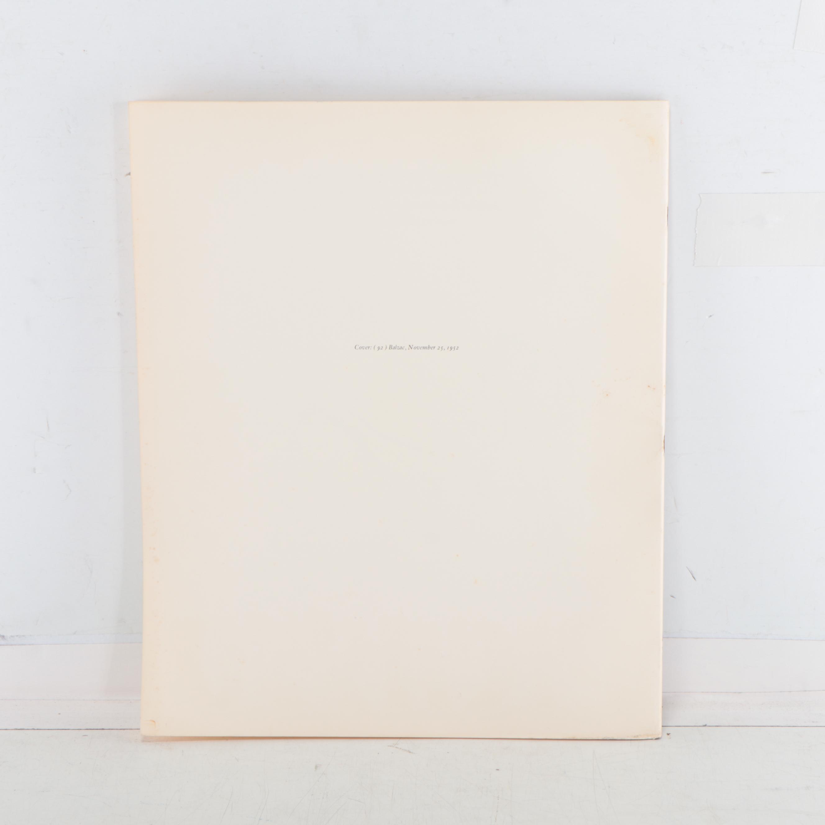 Cincinnati Art Museum Catalog for Pablo Picasso Exhibition, 1959