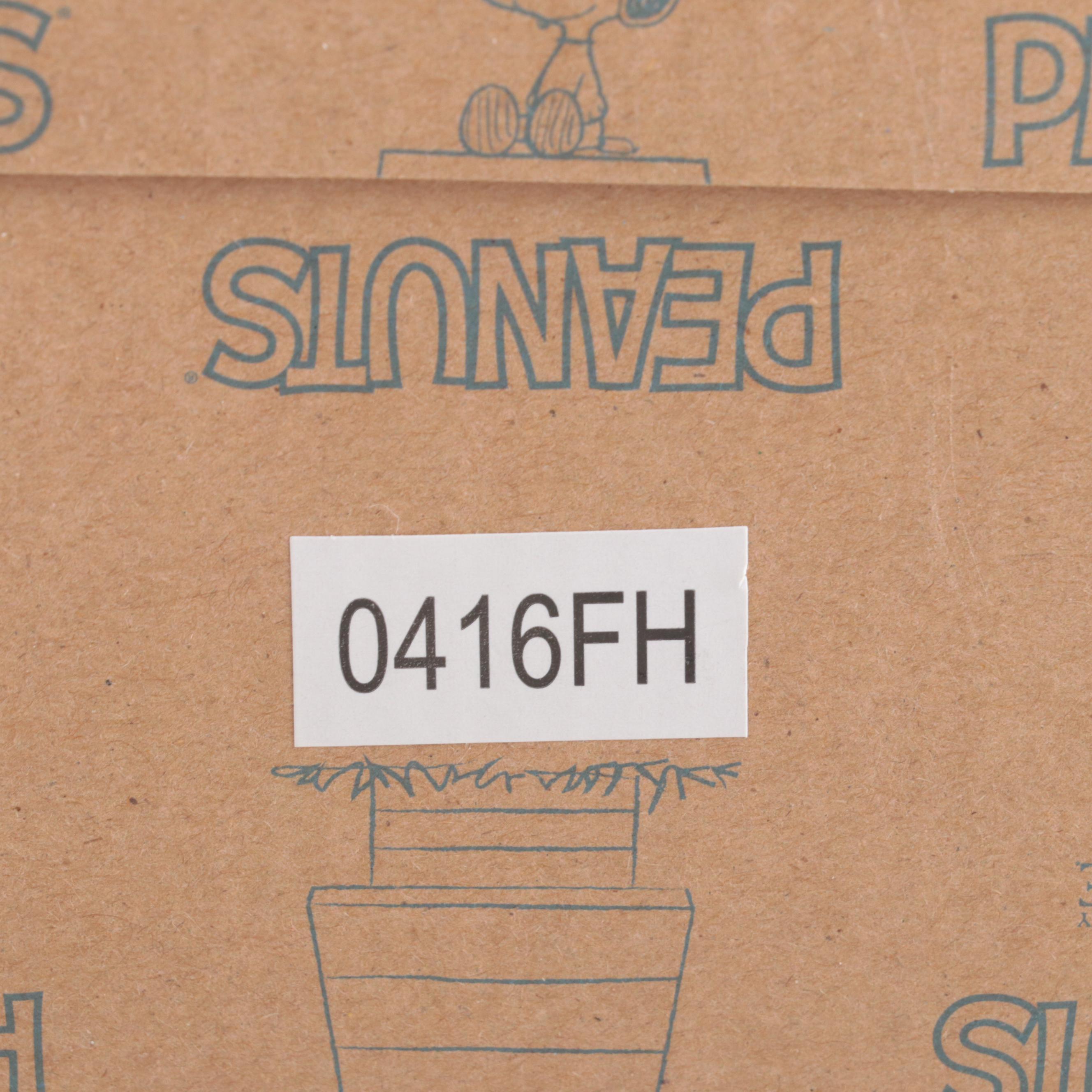 Jim Shore Peanuts "The Pumpkin King" and "Happy Howl-O-Ween" Resin Figurines