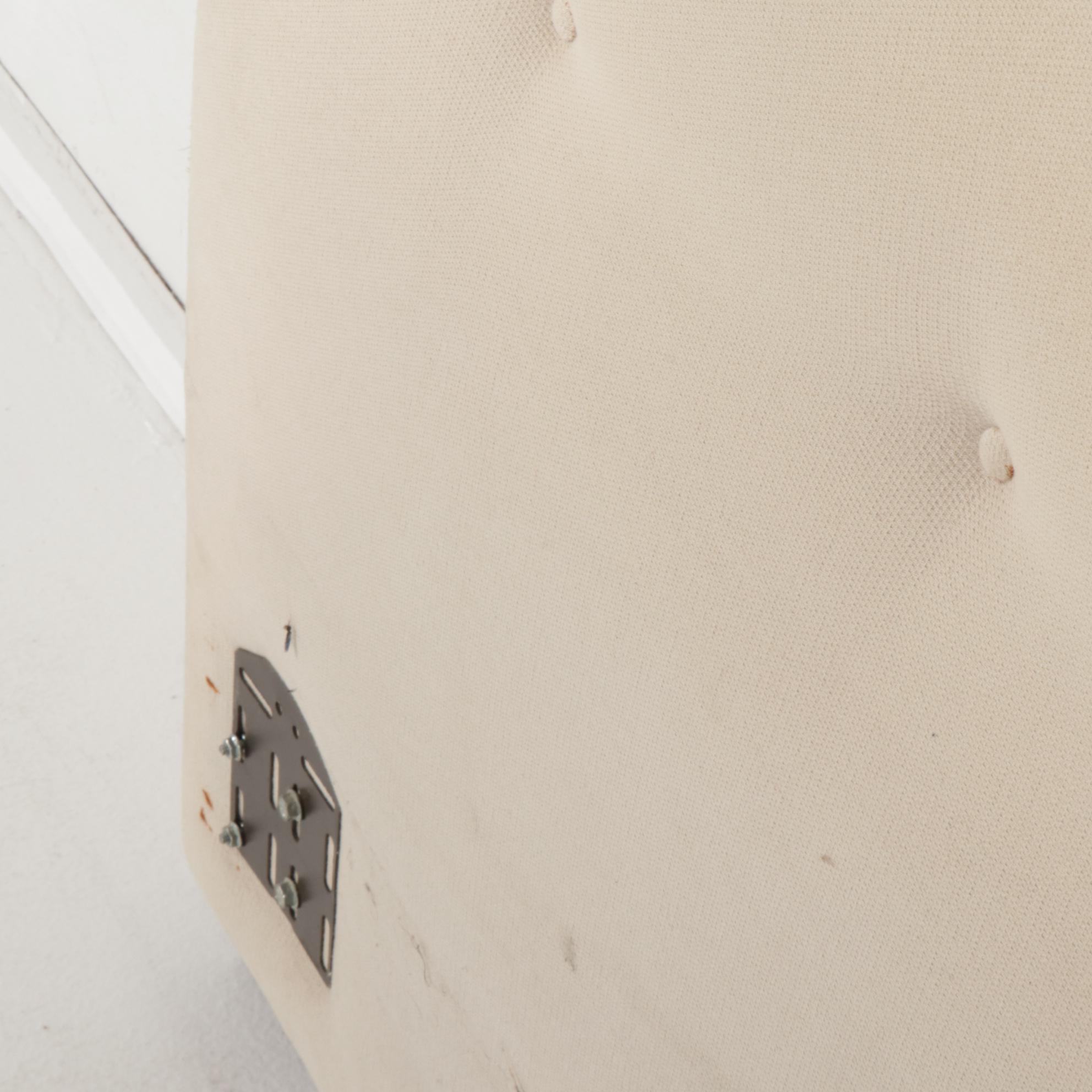 Mitchell Gold Tufted Queen Size Headboard and Metal Bed Frame