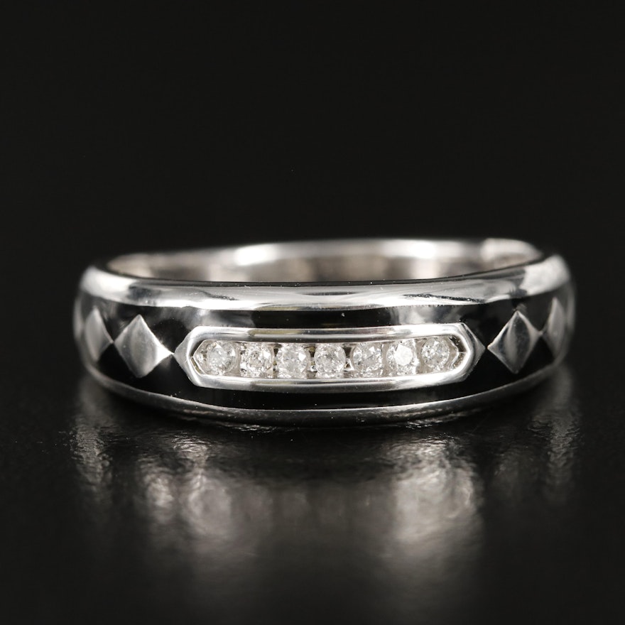 Sterling Diamond Band