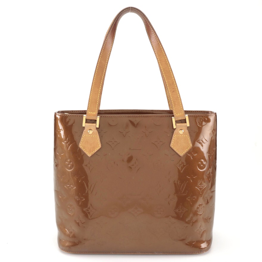 Louis Vuitton Houston Bag in Bronze Monogram Vernis