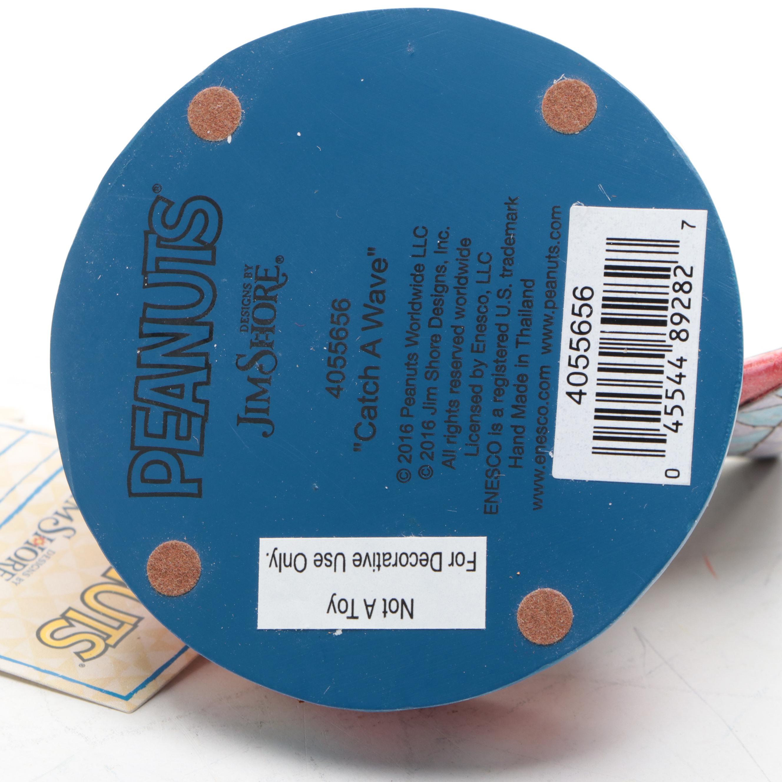 Jim Shore Peanuts "Catch a Wave" and "Beach Buddies" Resin Figurines