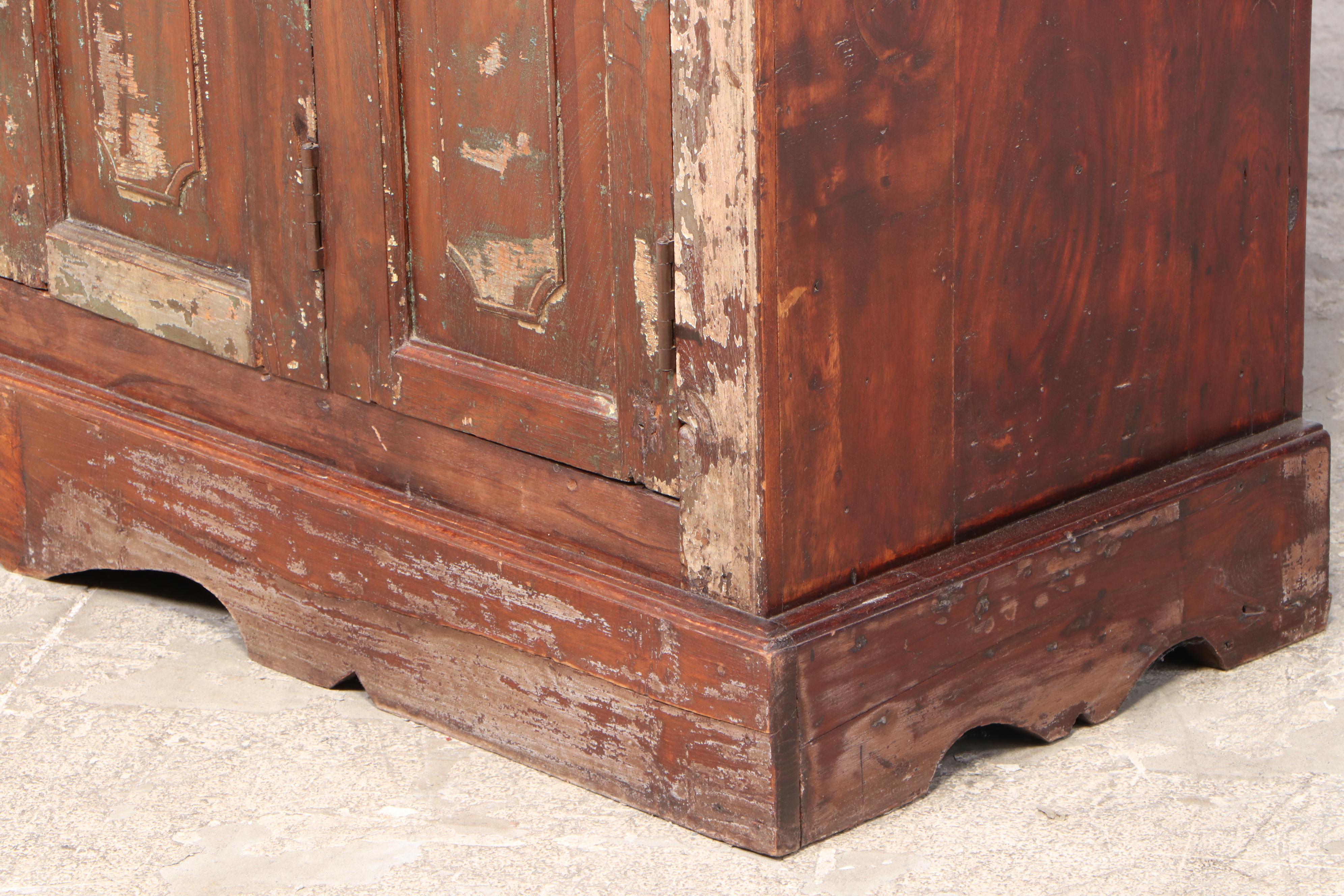 East Indian Carved Bookcase Cabinet