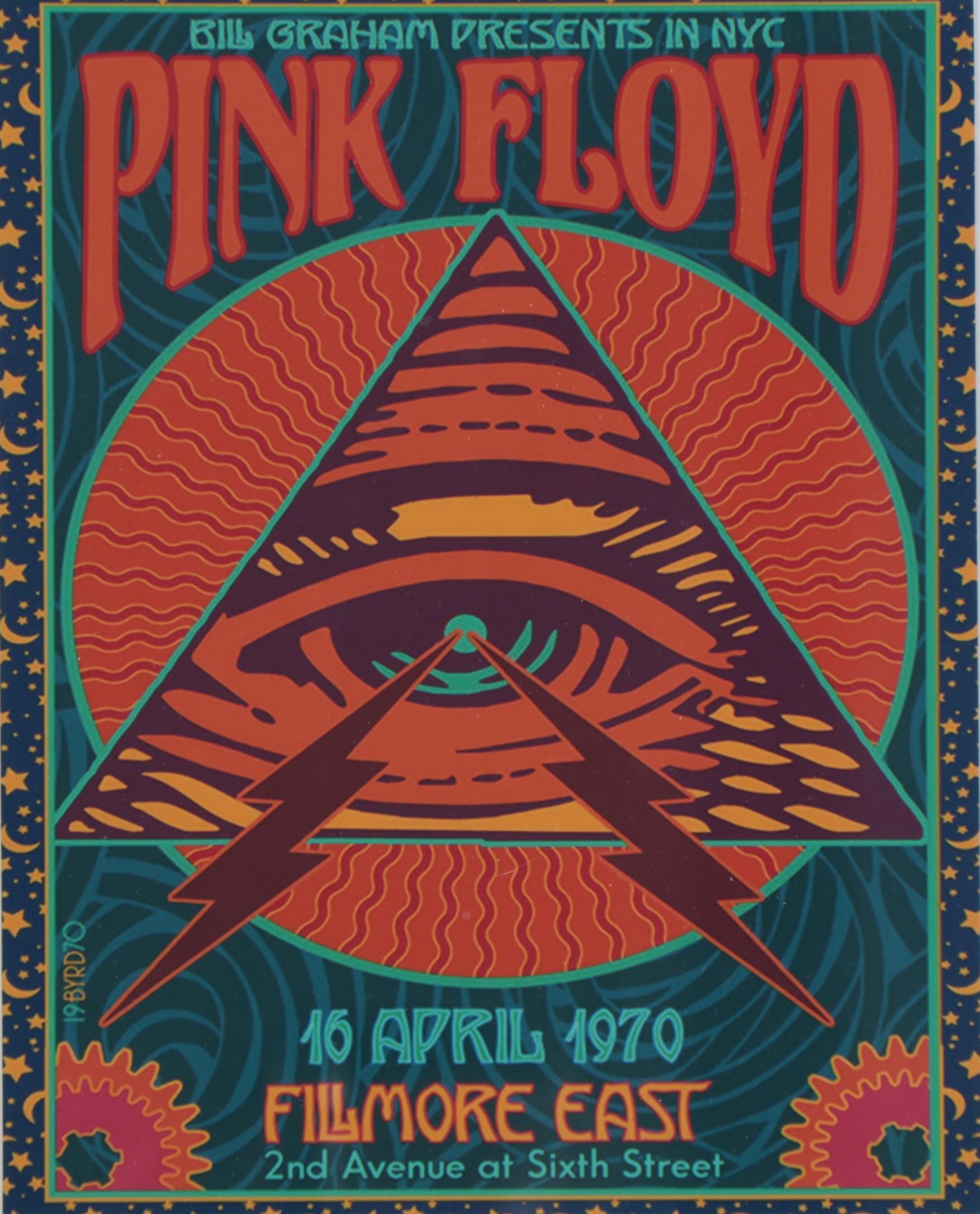 Giclée After David Edward Byrd "Pink Floyd at the Fillmore East 1970"