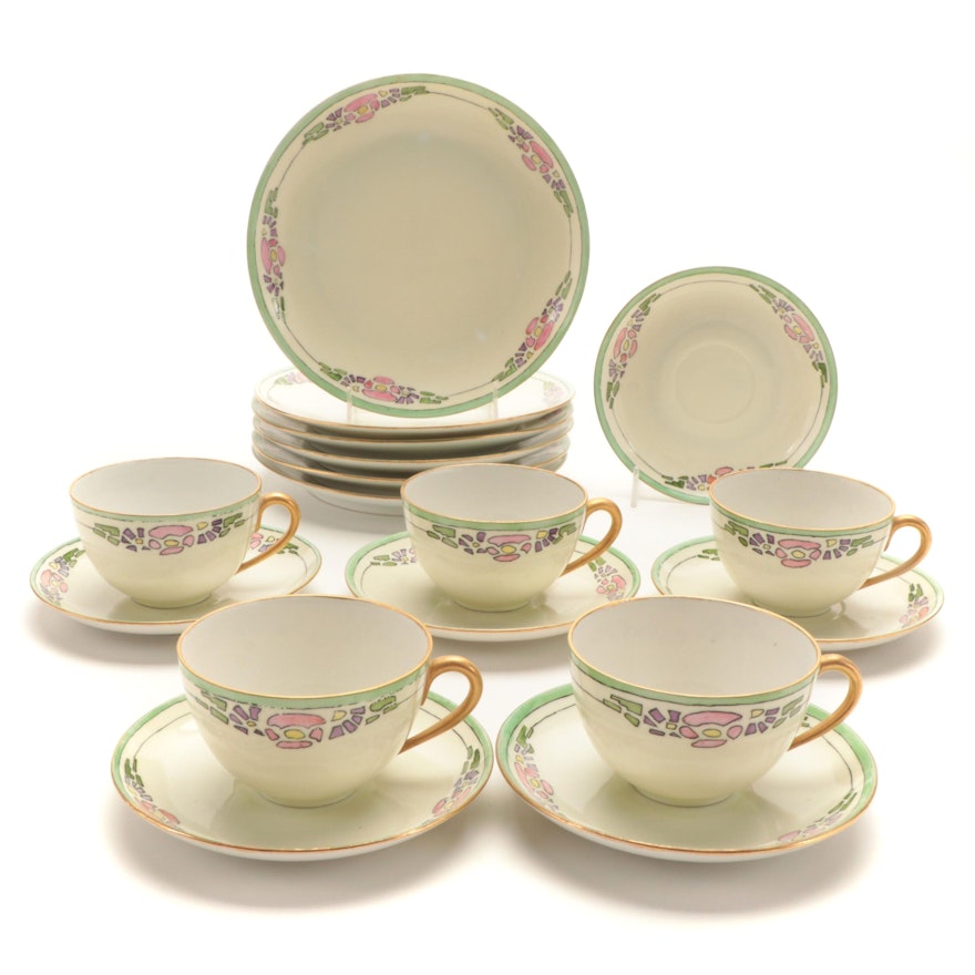 Thomas "Marguerite"  Porcelain Plates, Cups and Saucers