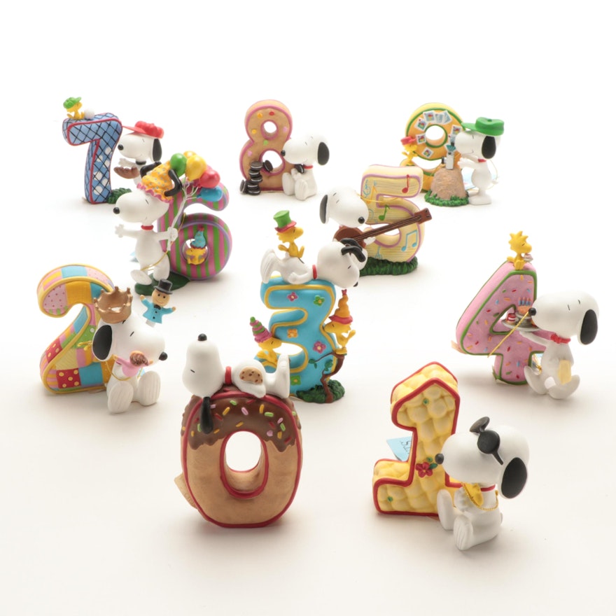 Westland Giftware Peanuts Collection Numbered Snoopy Figurines