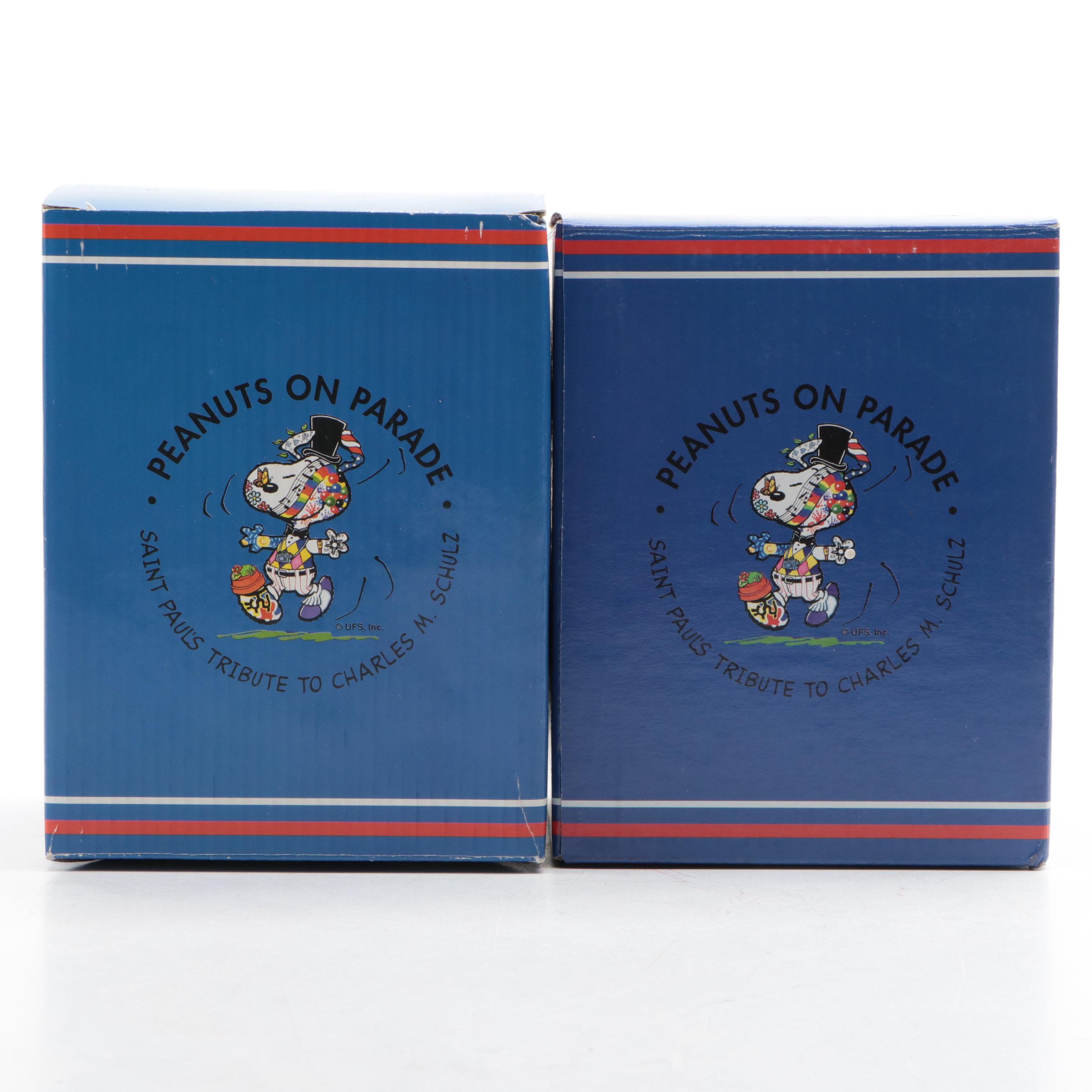 Westland Peanuts "Rainbow Snoopy" and Other "Snoopy" Porcelain Figurine