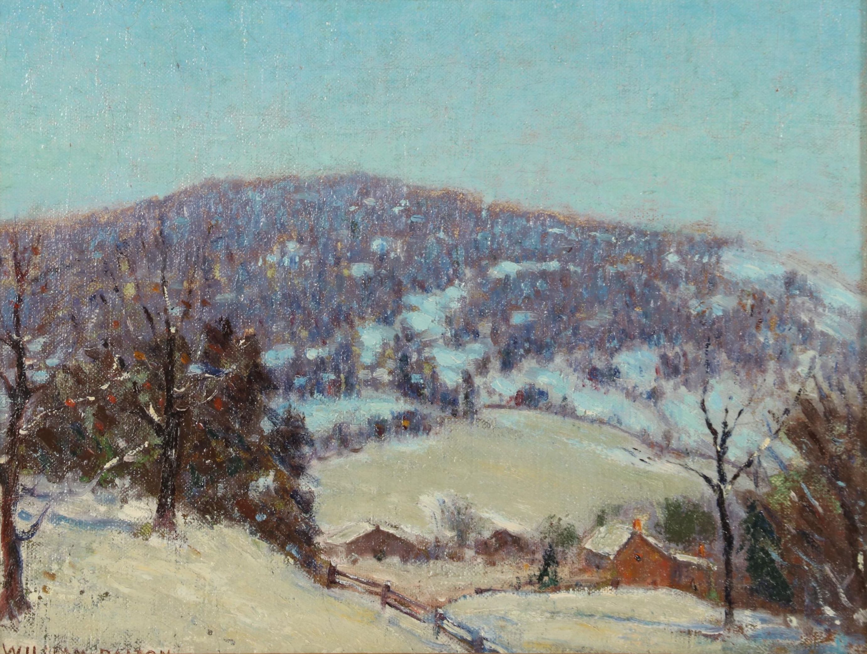 William Dalton Oil Painting "Winter View," Early-Mid 20th Century