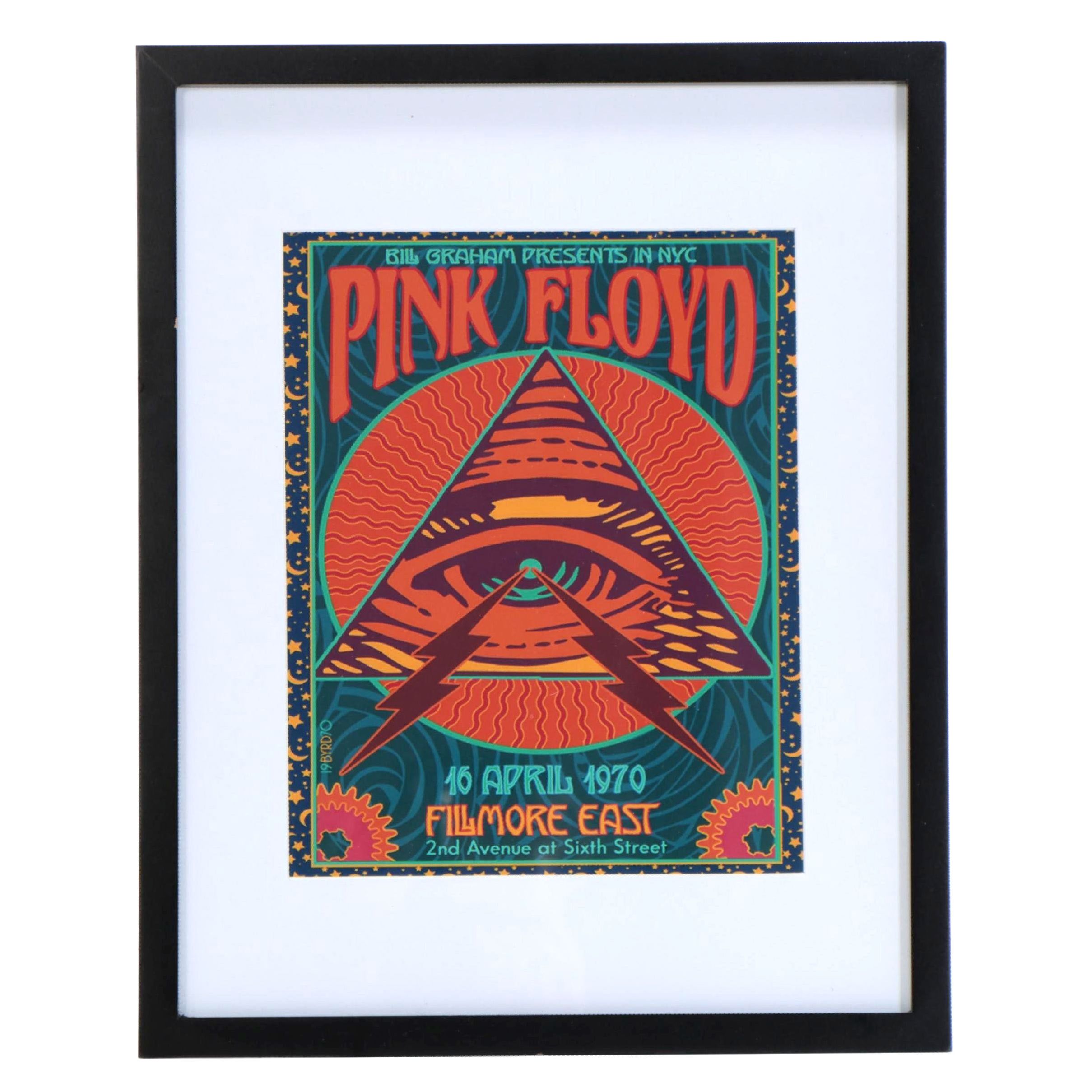 Giclée After David Edward Byrd "Pink Floyd at the Fillmore East 1970"