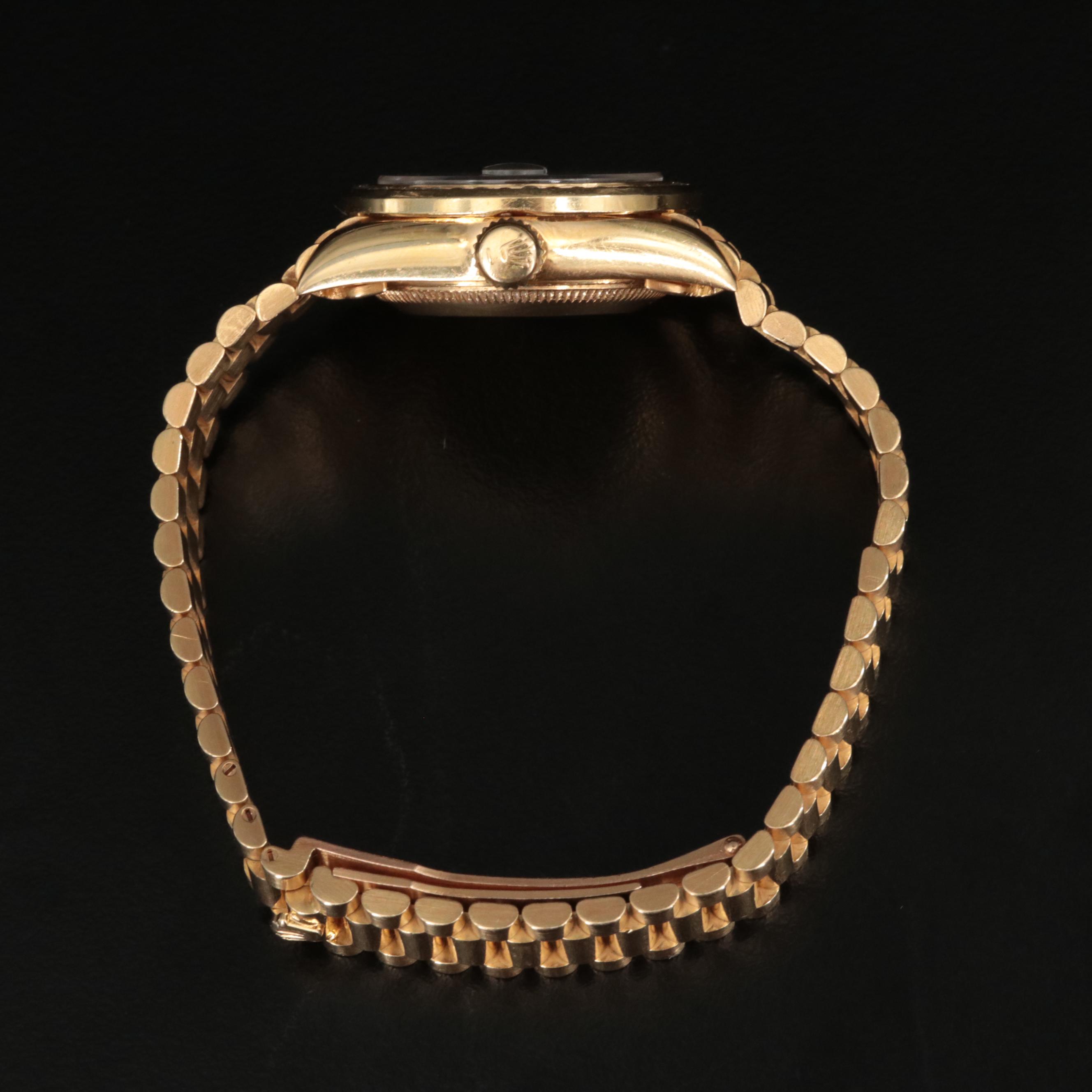 1989 Rolex Datejust Diamond Bezel and Dial President Band Watch