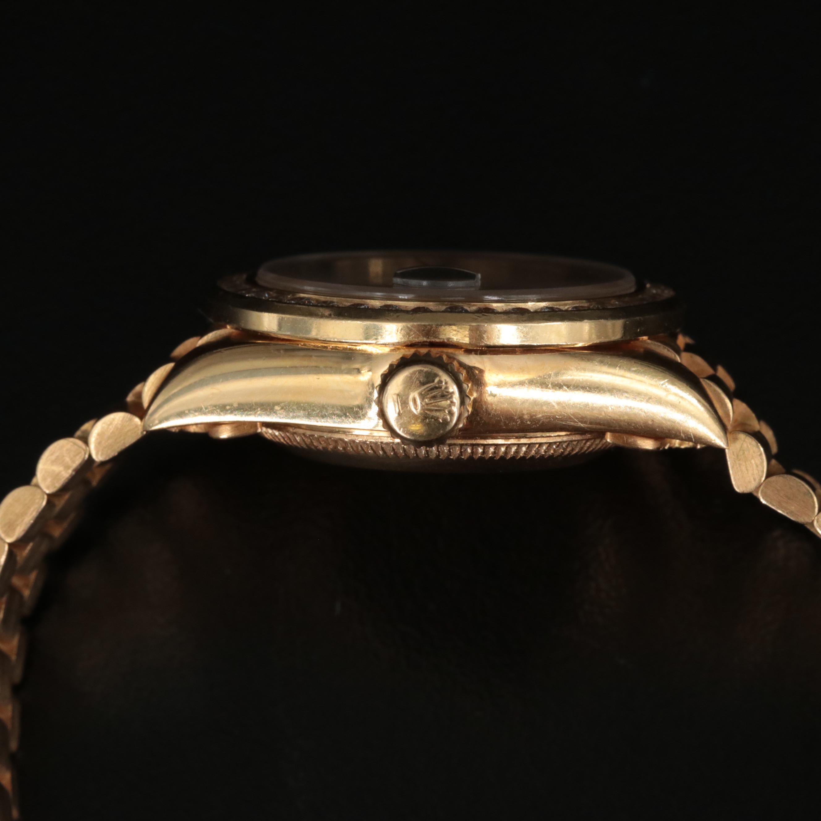 1989 Rolex Datejust Diamond Bezel and Dial President Band Watch