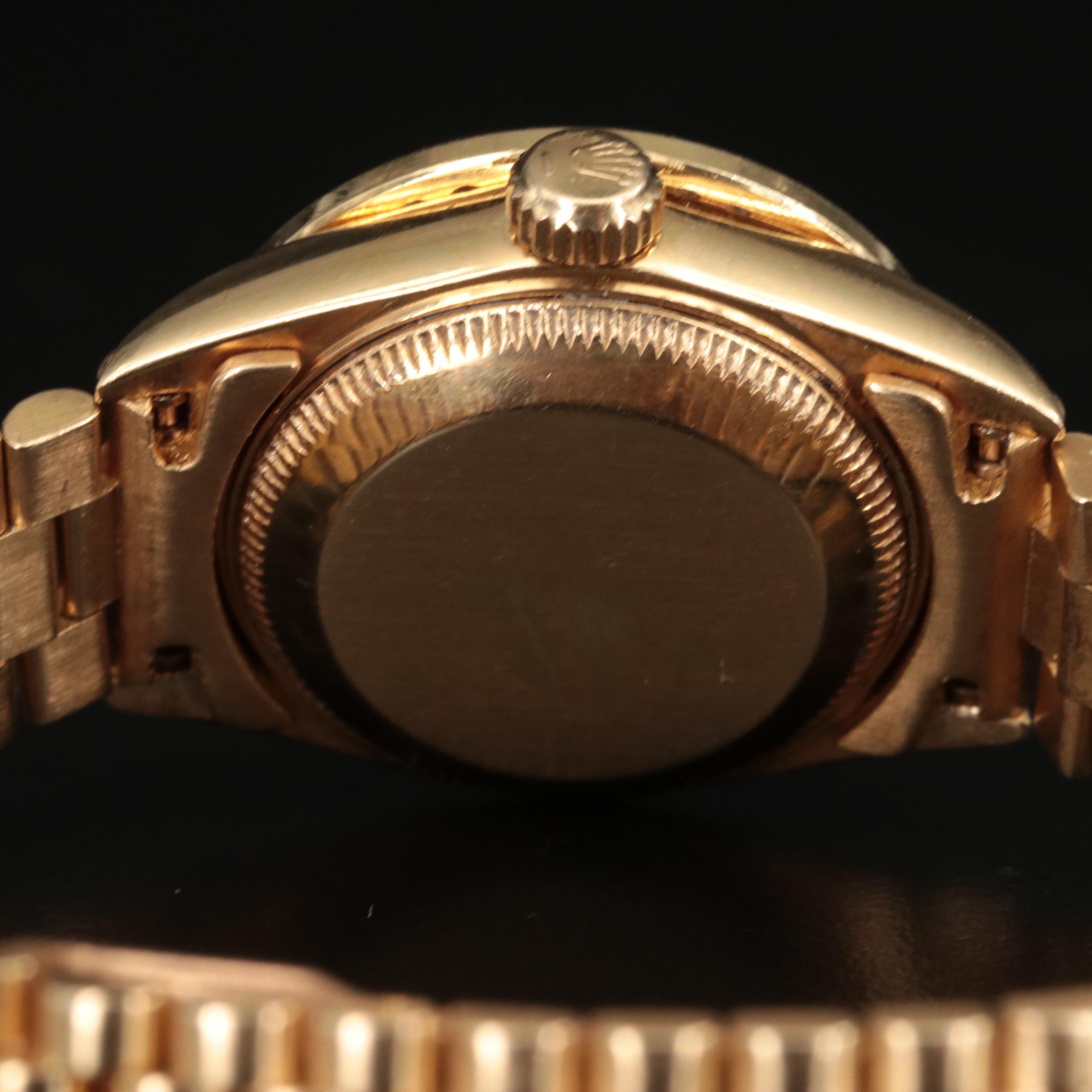 1989 Rolex Datejust Diamond Bezel and Dial President Band Watch