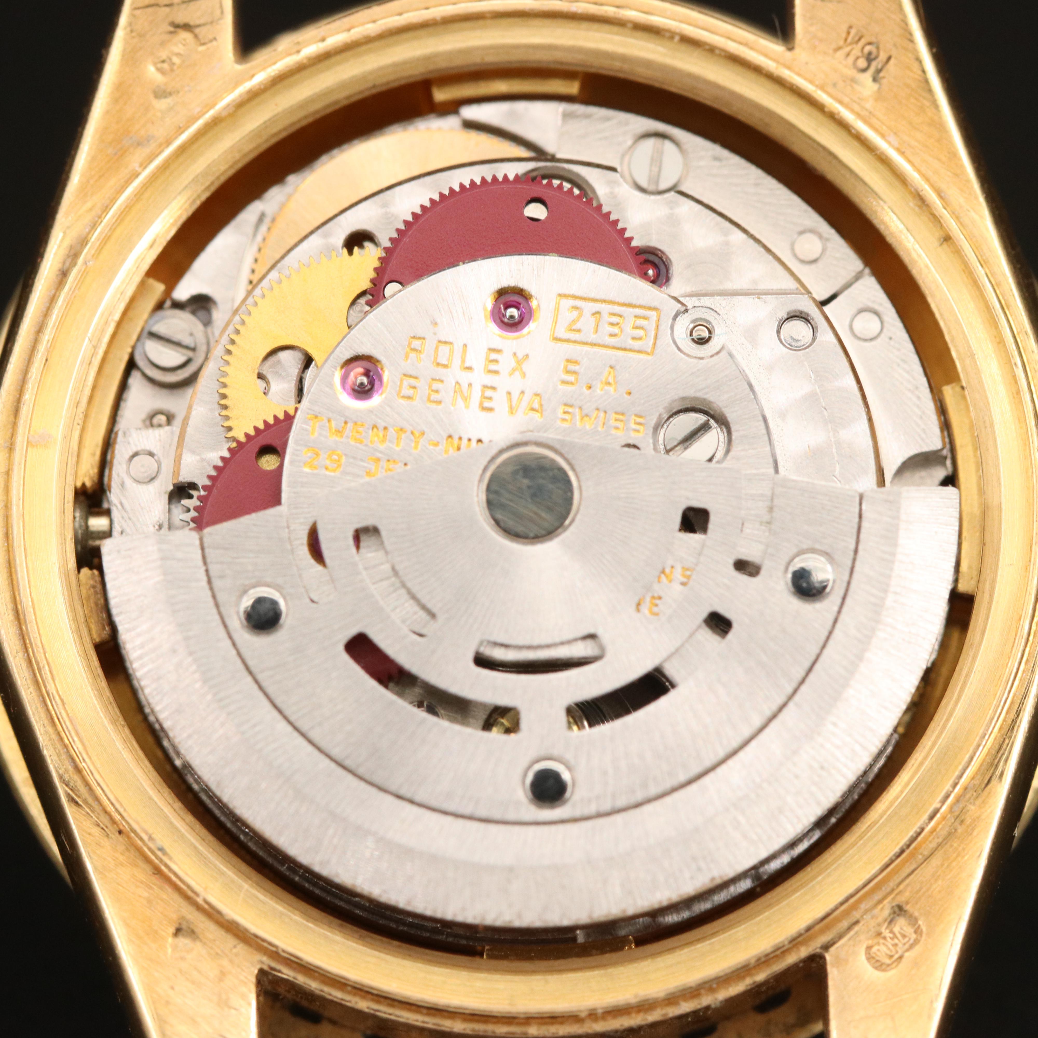 1989 Rolex Datejust Diamond Bezel and Dial President Band Watch