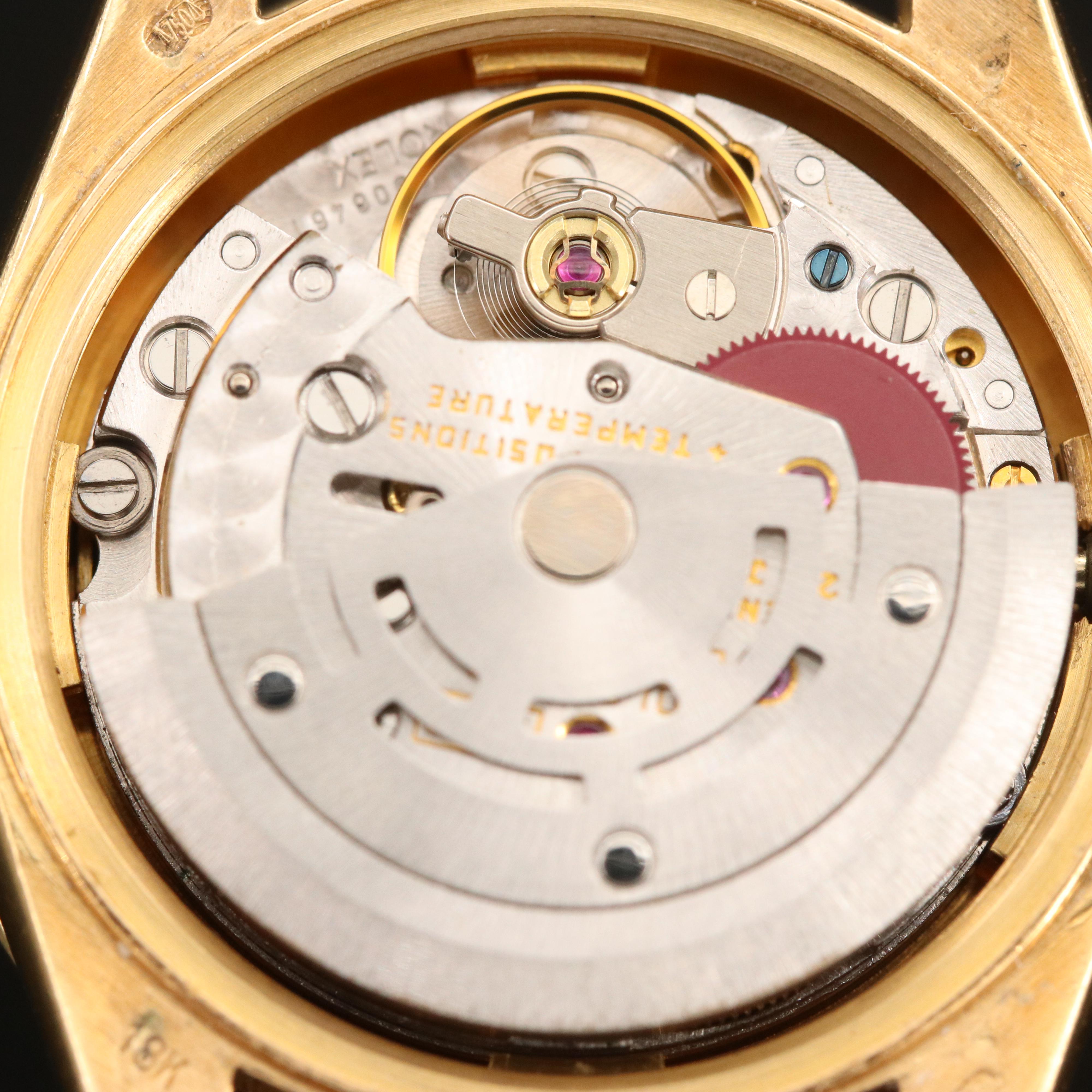 1989 Rolex Datejust Diamond Bezel and Dial President Band Watch