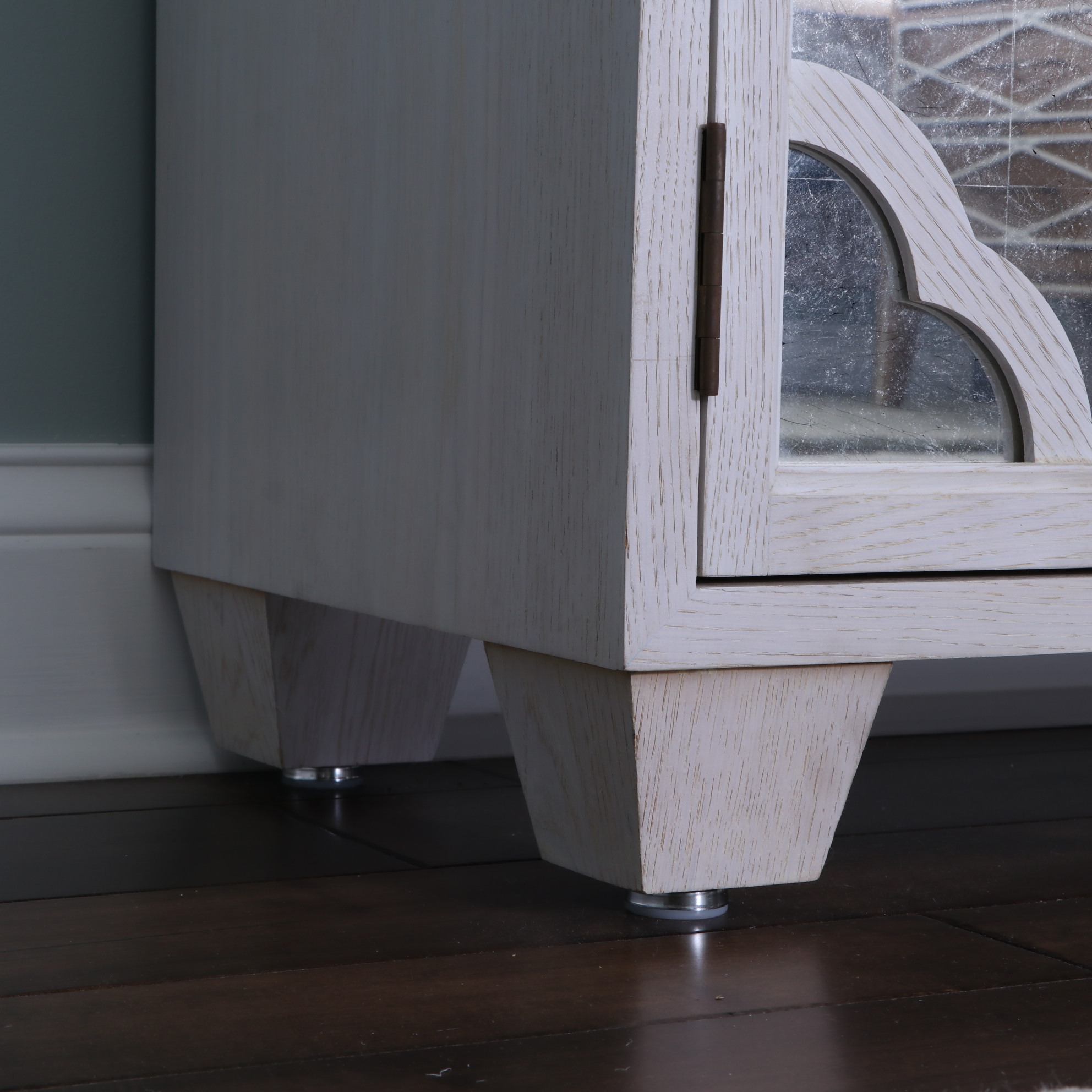 Contemporary Mirrored Two-Piece Cabinet