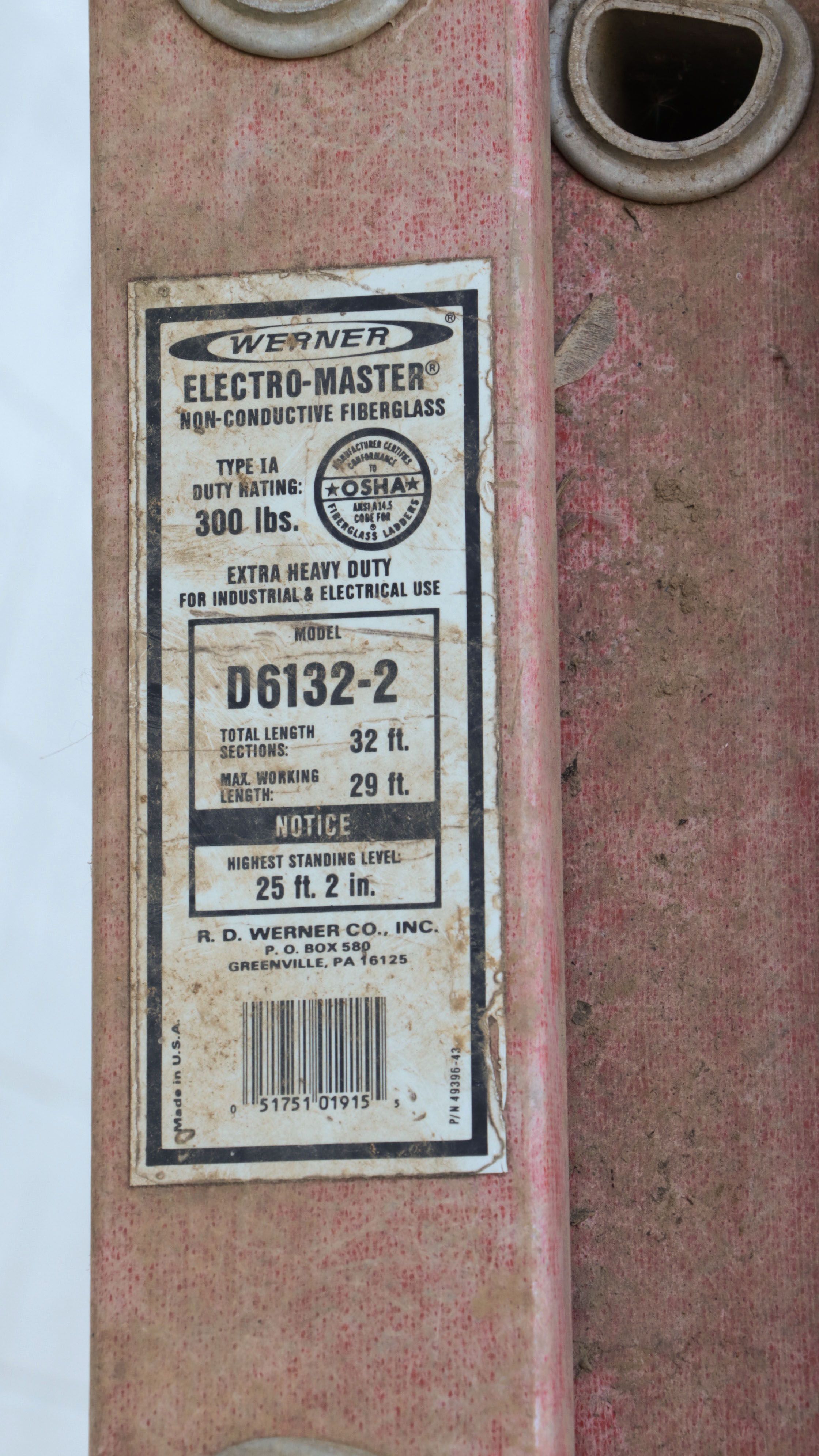 Werner Fiberglass and Aluminum Extension Ladders