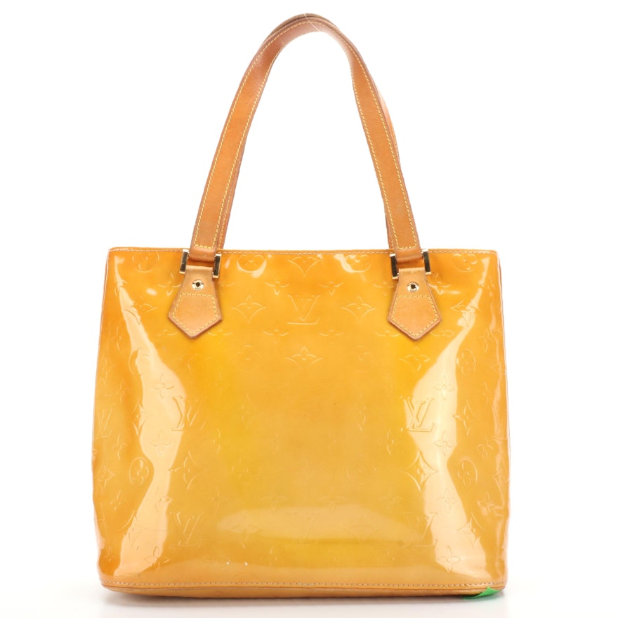 Louis Vuitton Houston Tote Bag in Monogram Vernis and Vachetta Leather