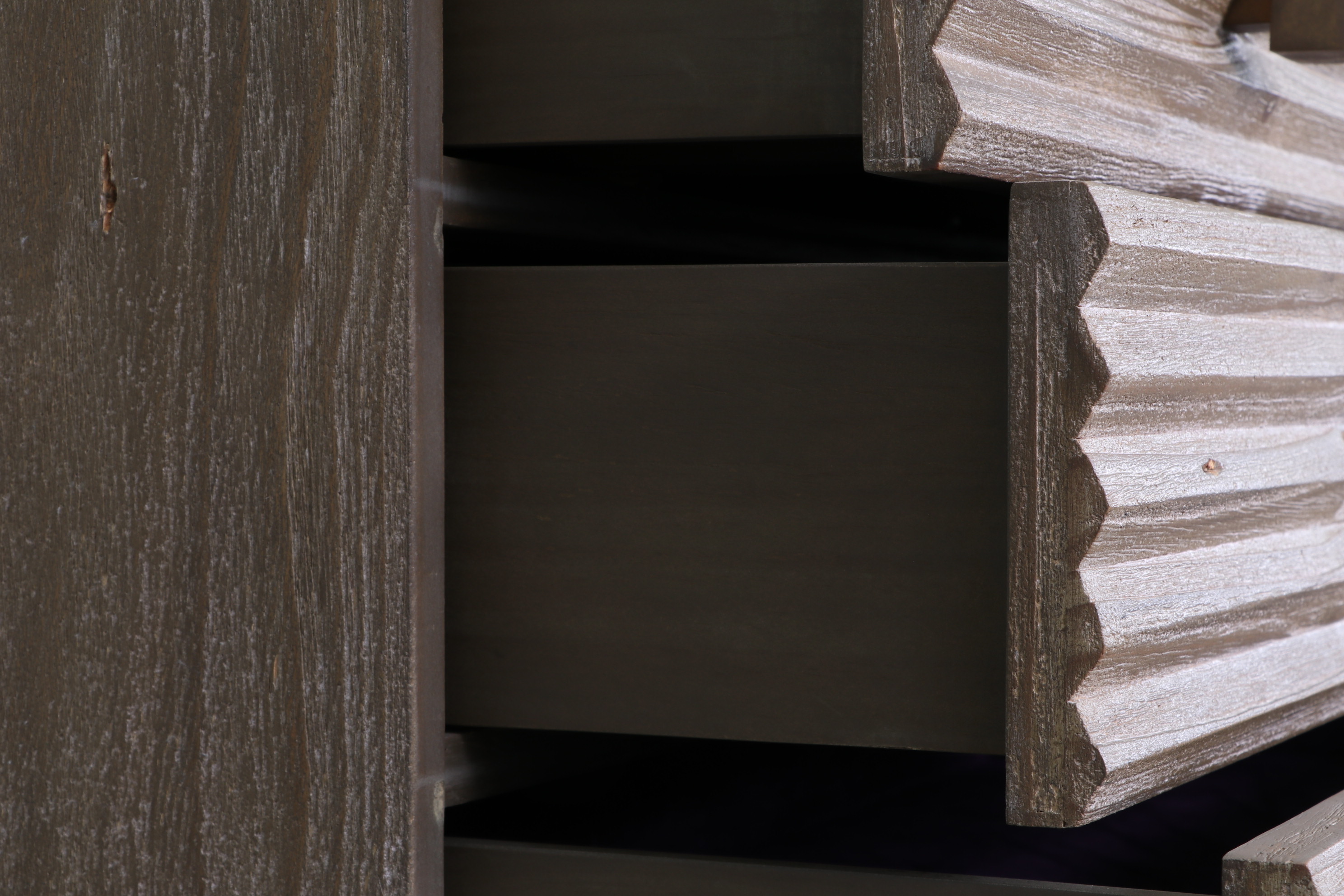 Mr. Brown London "Belmont" Pine Five-Drawer Chest in Rustic Grey Finish