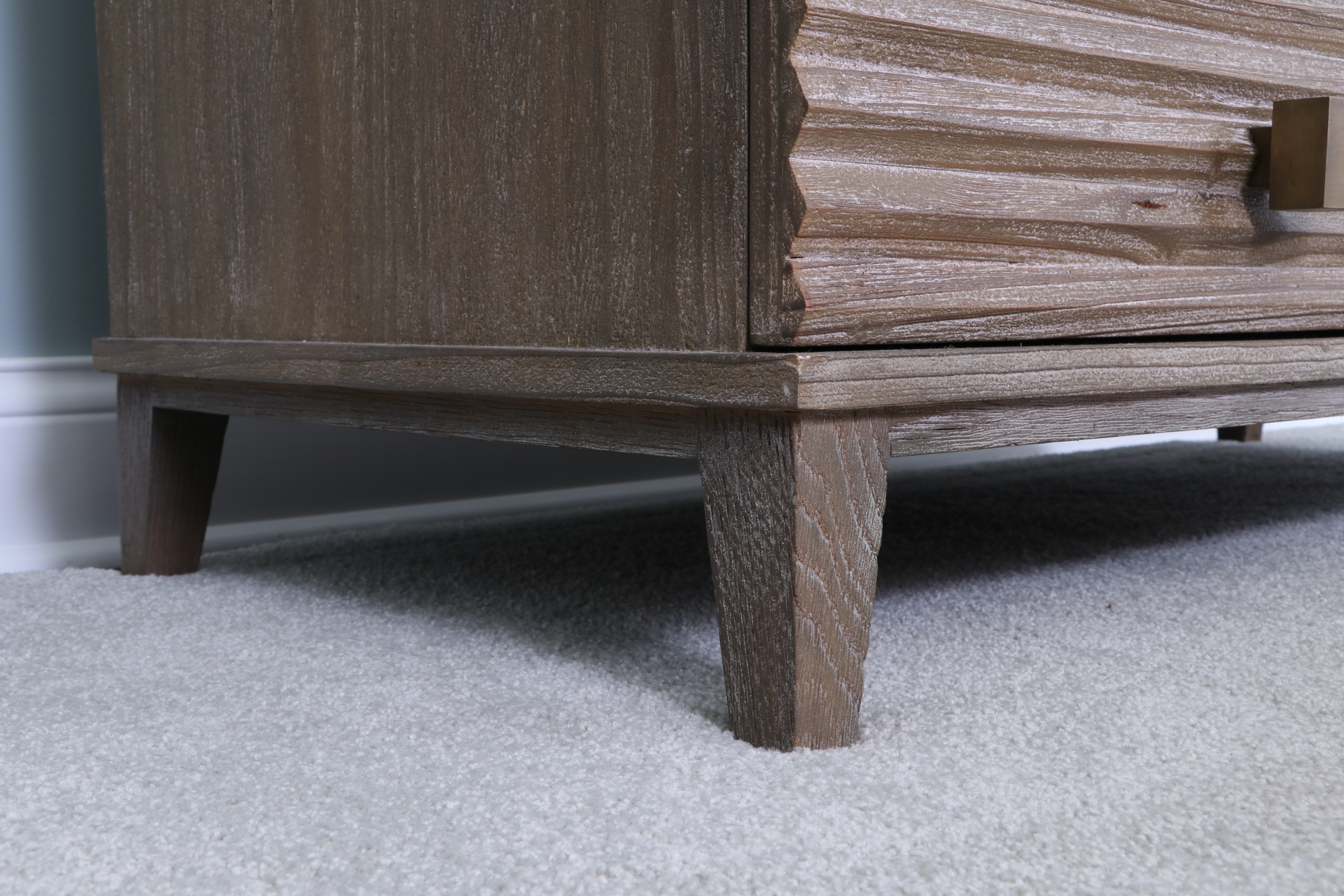 Mr. Brown London "Belmont" Pine Five-Drawer Chest in Rustic Grey Finish