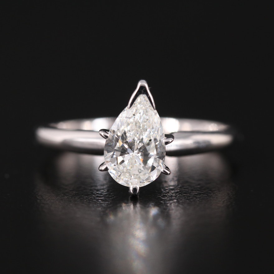 14K 0.95 CT Lab Grown Diamond Solitaire Ring